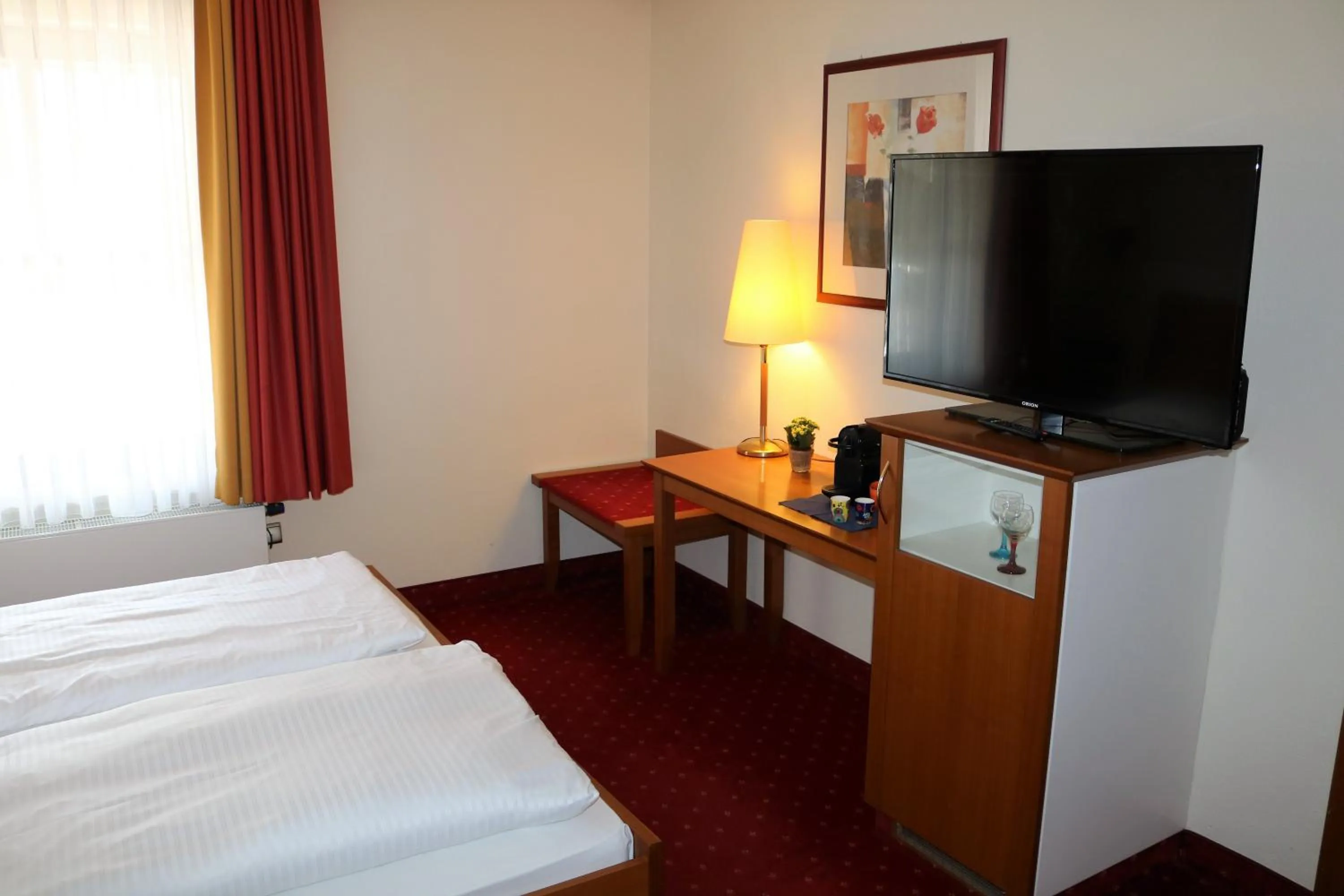 Bed in Seehotel Pegasus