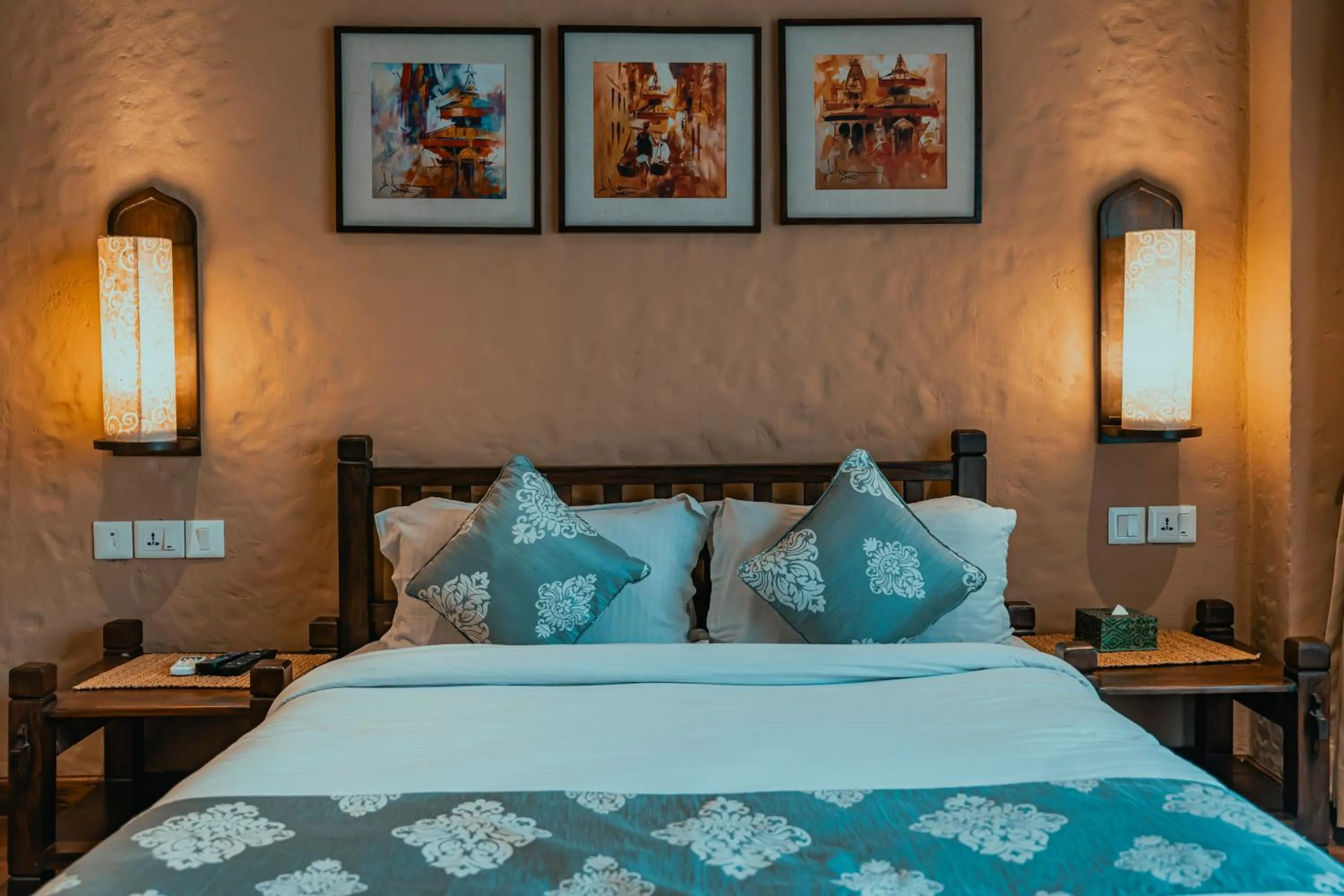 Photo of the whole room, Bed in Hotel Thamel House - 6 km from Boudhanath Stupa, Kathmandu