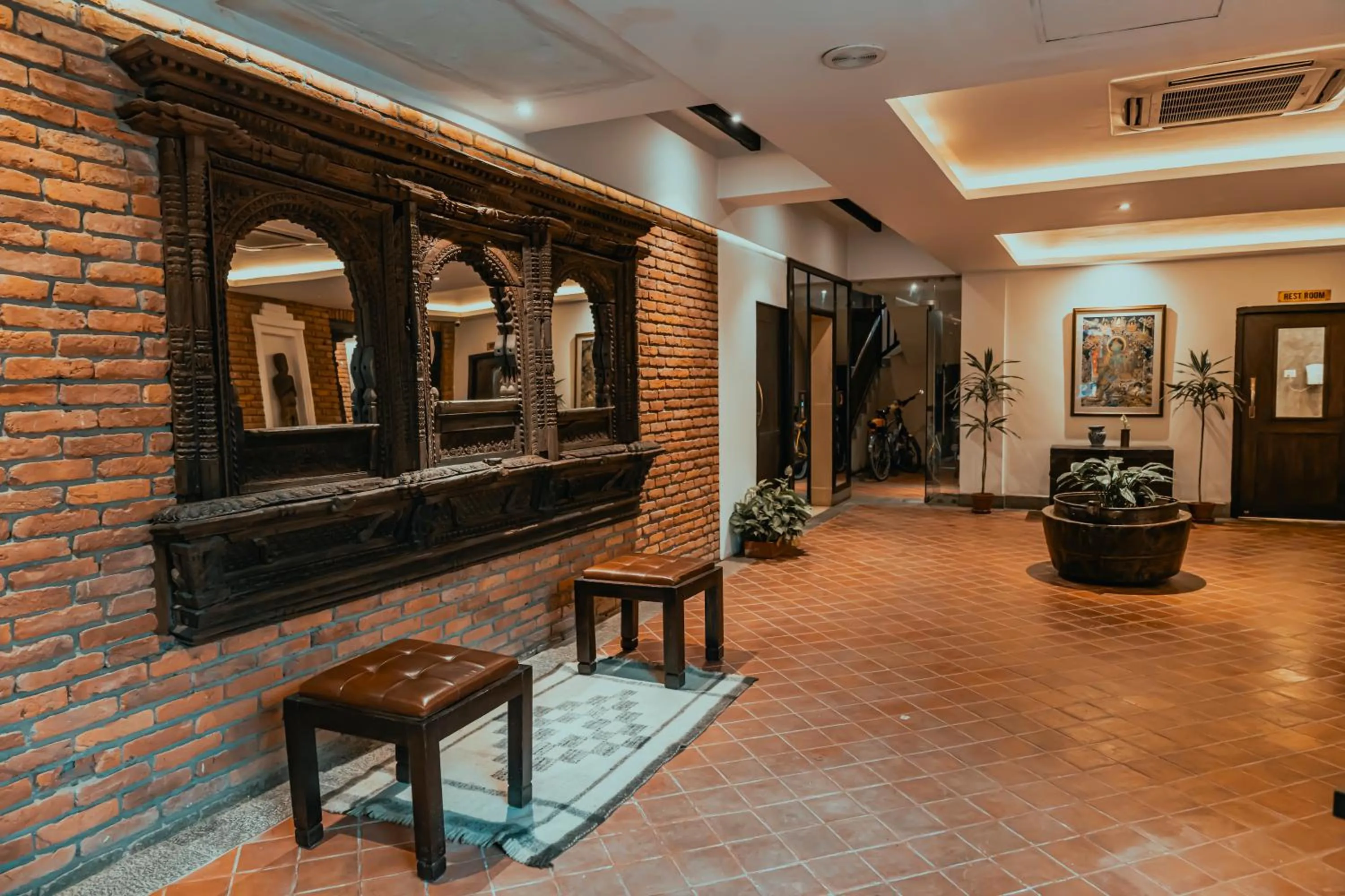Lobby or reception in Hotel Thamel House - 6 km from Boudhanath Stupa, Kathmandu