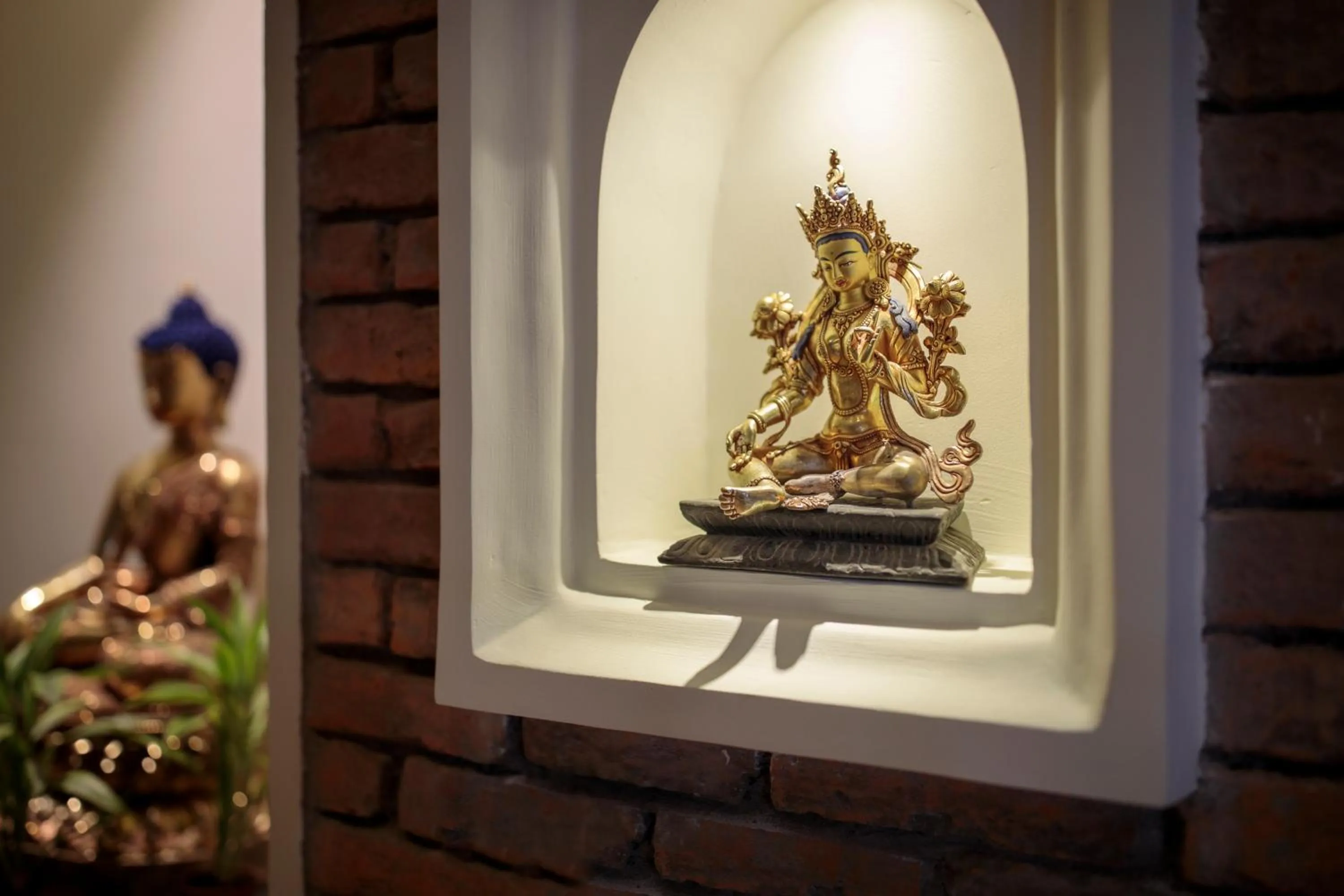 Decorative detail in Hotel Thamel House - 6 km from Boudhanath Stupa, Kathmandu