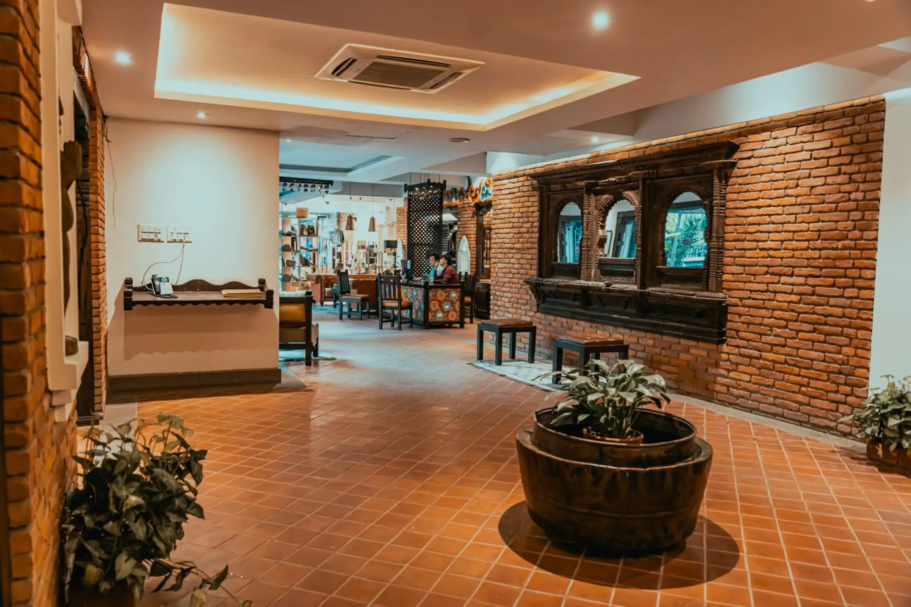 Lobby or reception in Hotel Thamel House - 6 km from Boudhanath Stupa, Kathmandu Lobby or reception in Hotel Thamel House - 6 km from Boudhanath Stupa, Kathmandu