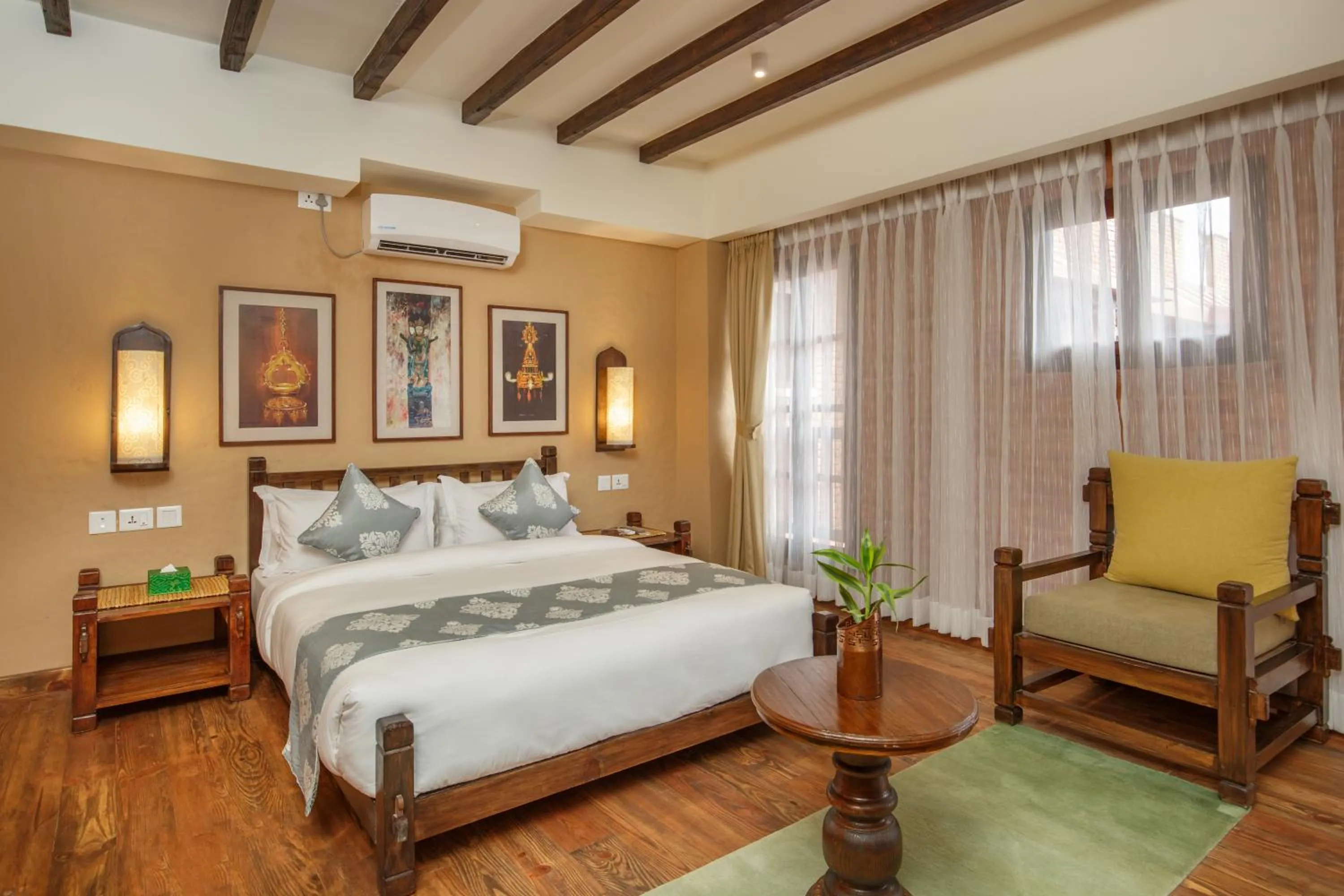 Bedroom, Bed in Hotel Thamel House - 6 km from Boudhanath Stupa, Kathmandu