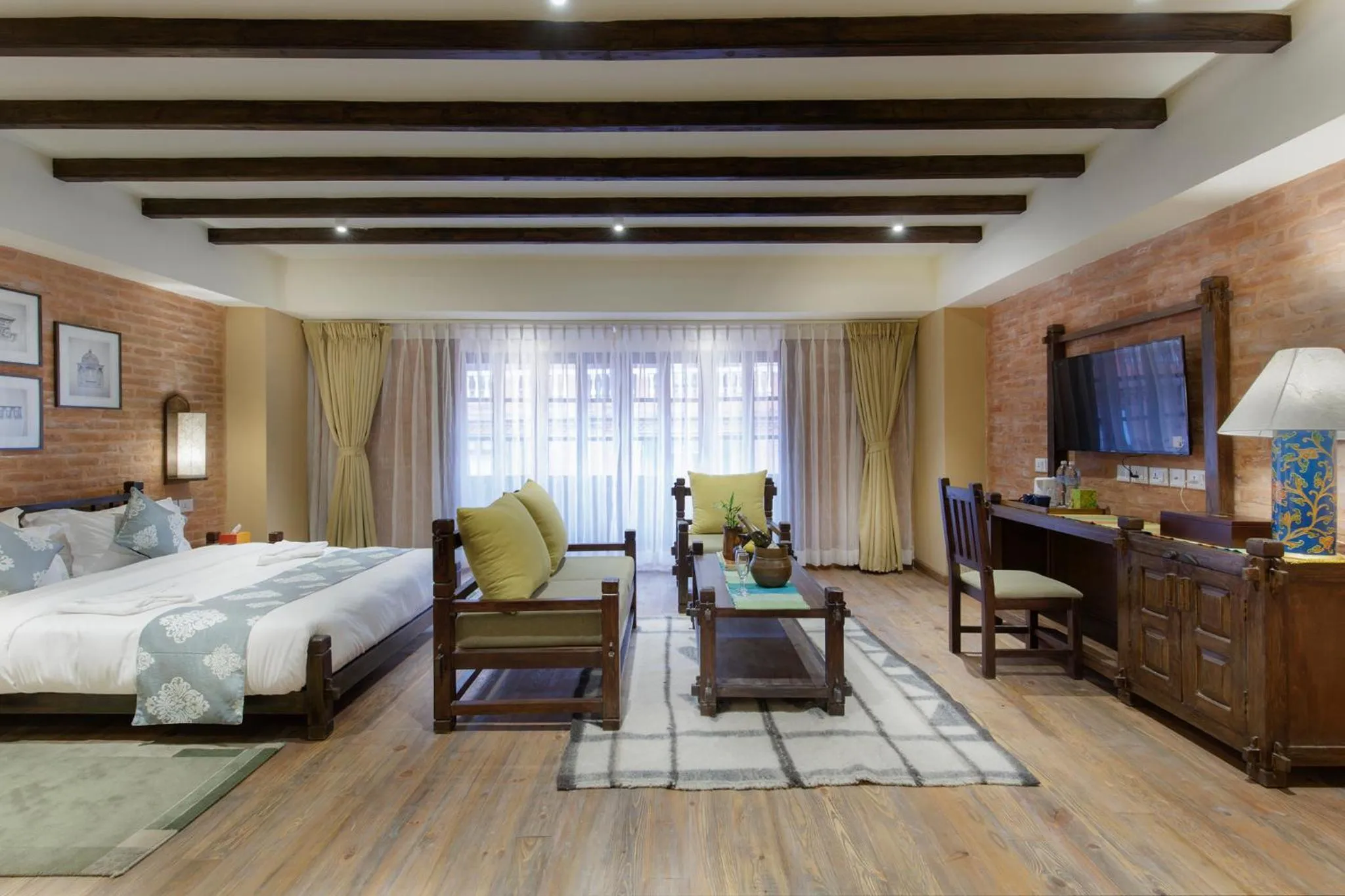 TV and multimedia, Bed in Hotel Thamel House - 6 km from Boudhanath Stupa, Kathmandu