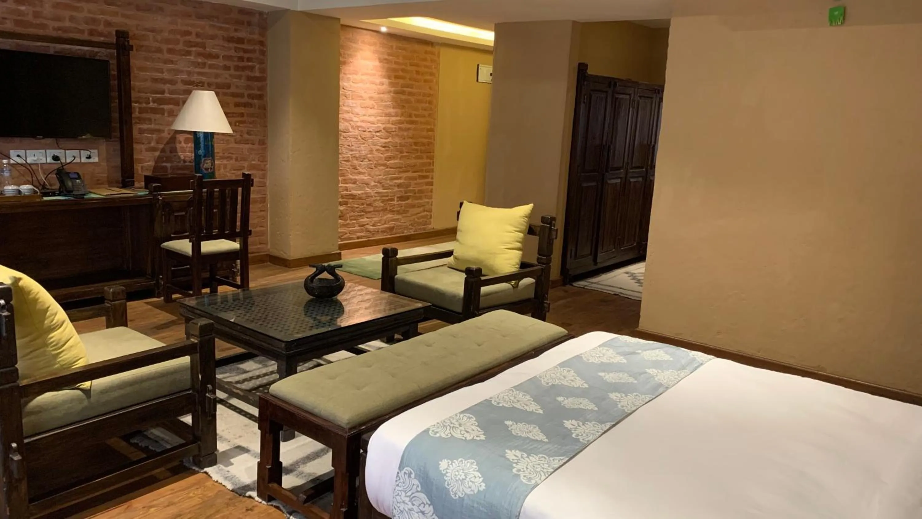 Seating area, Bed in Hotel Thamel House - 6 km from Boudhanath Stupa, Kathmandu