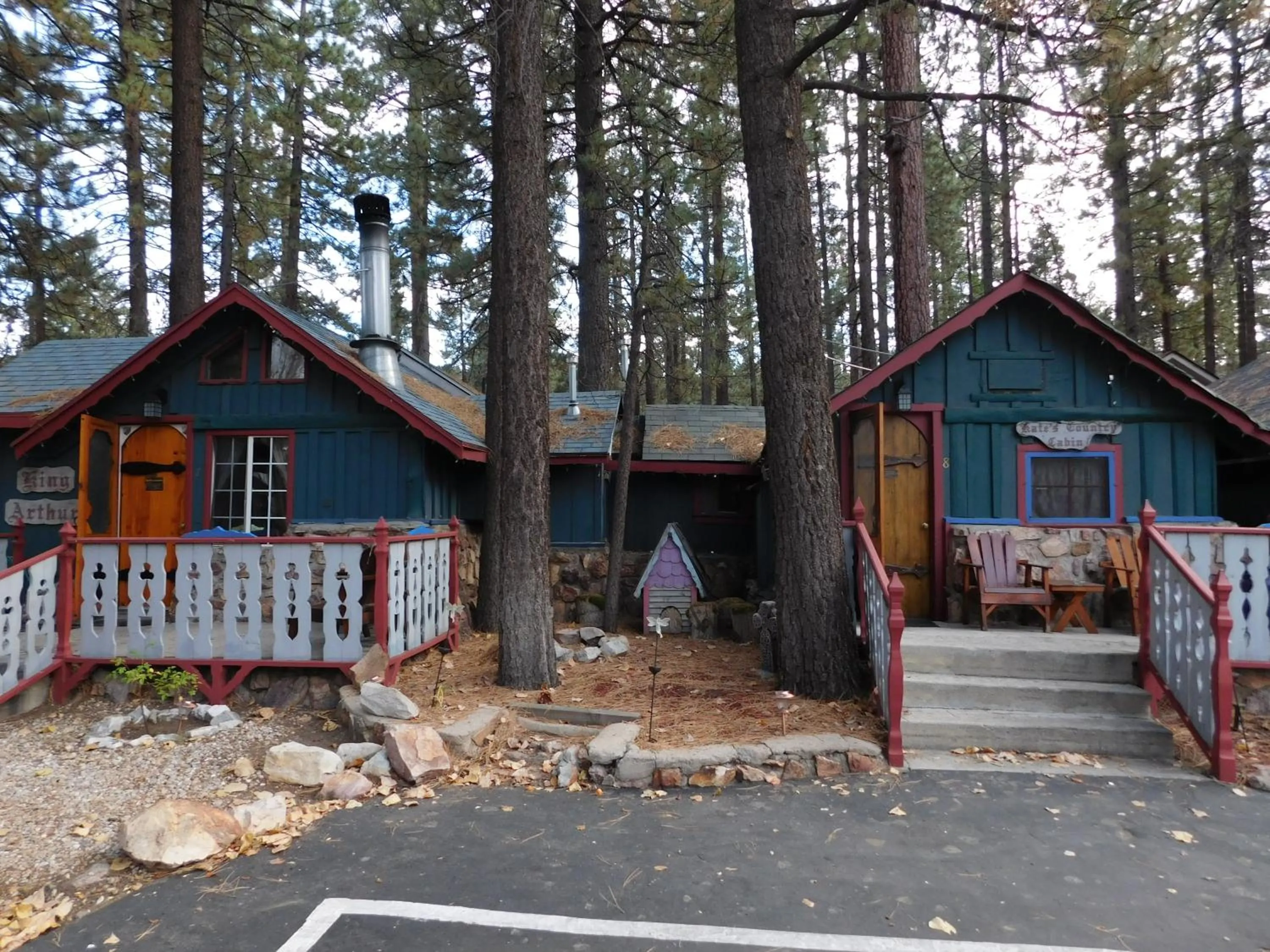 Facade/entrance in Castle Wood Theme Cottages- COUPLES ONLY