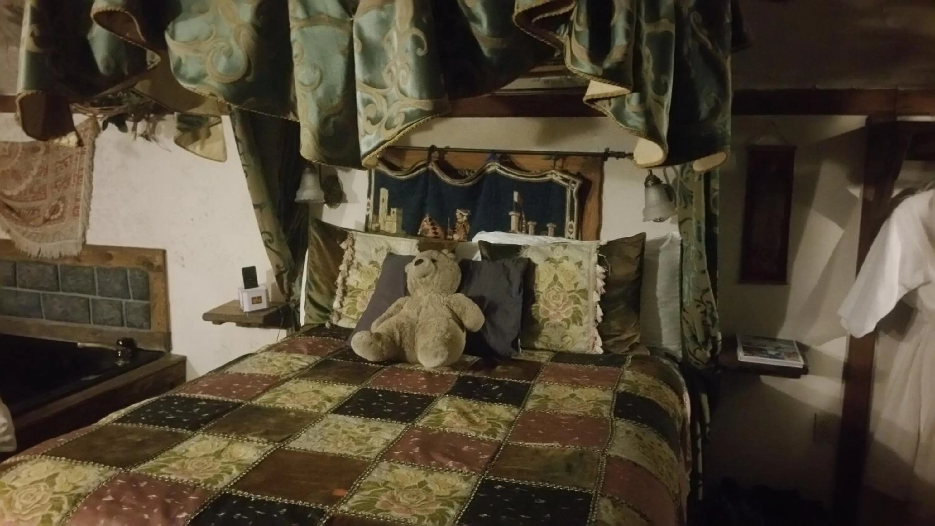 Bed in Castle Wood Theme Cottages- COUPLES ONLY