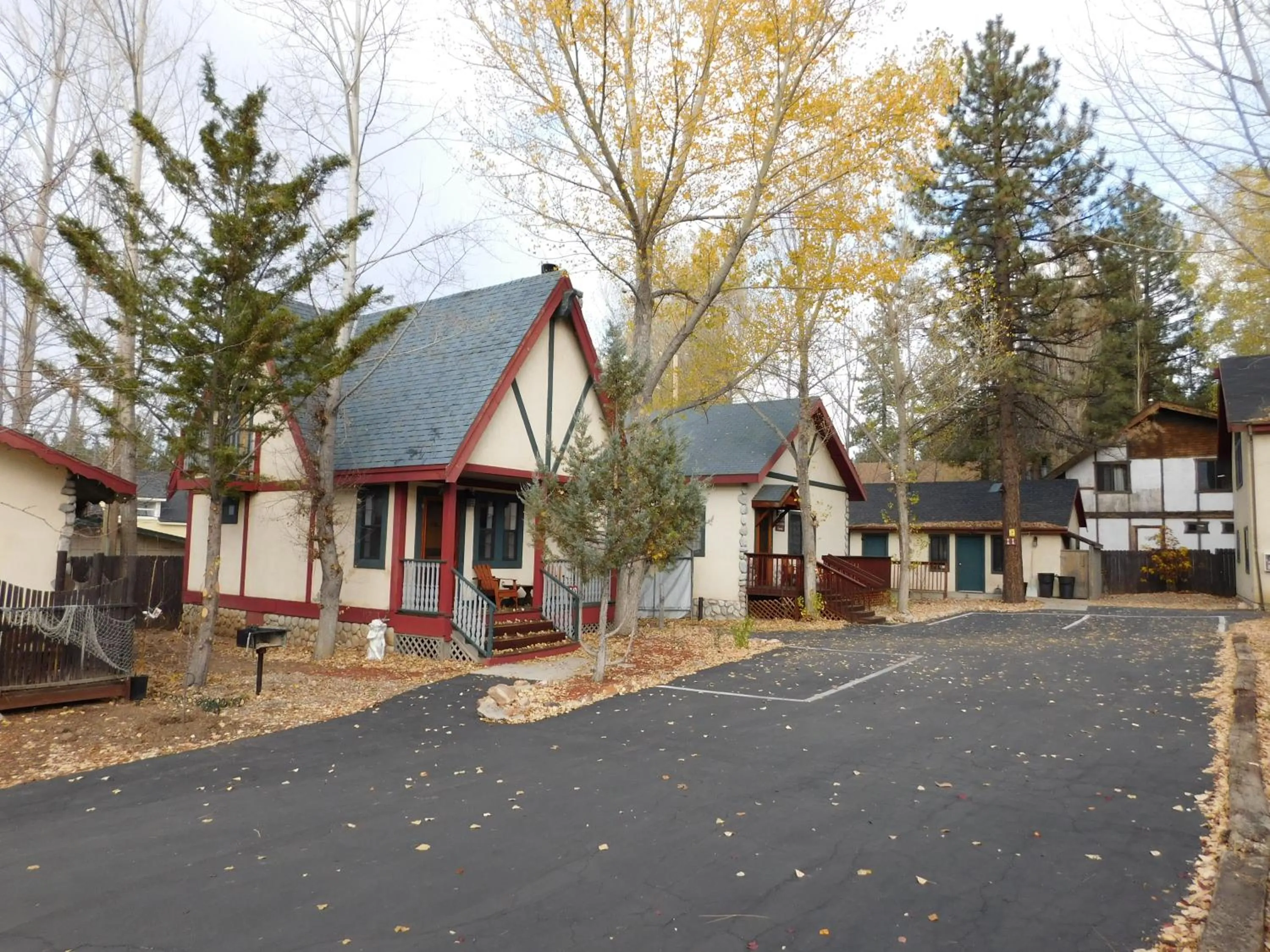 Facade/entrance in Castle Wood Theme Cottages- COUPLES ONLY