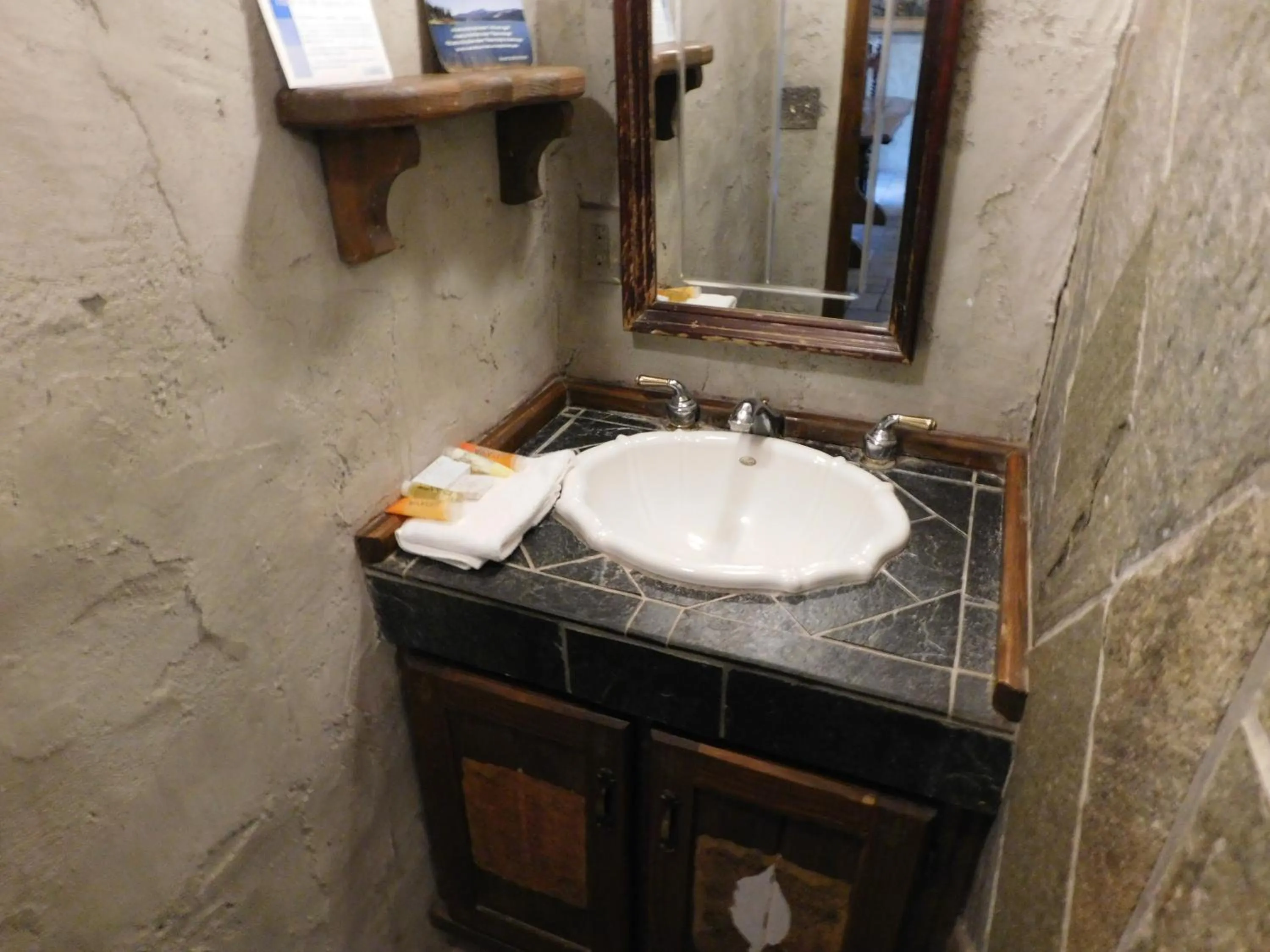 Bathroom in Castle Wood Theme Cottages- COUPLES ONLY