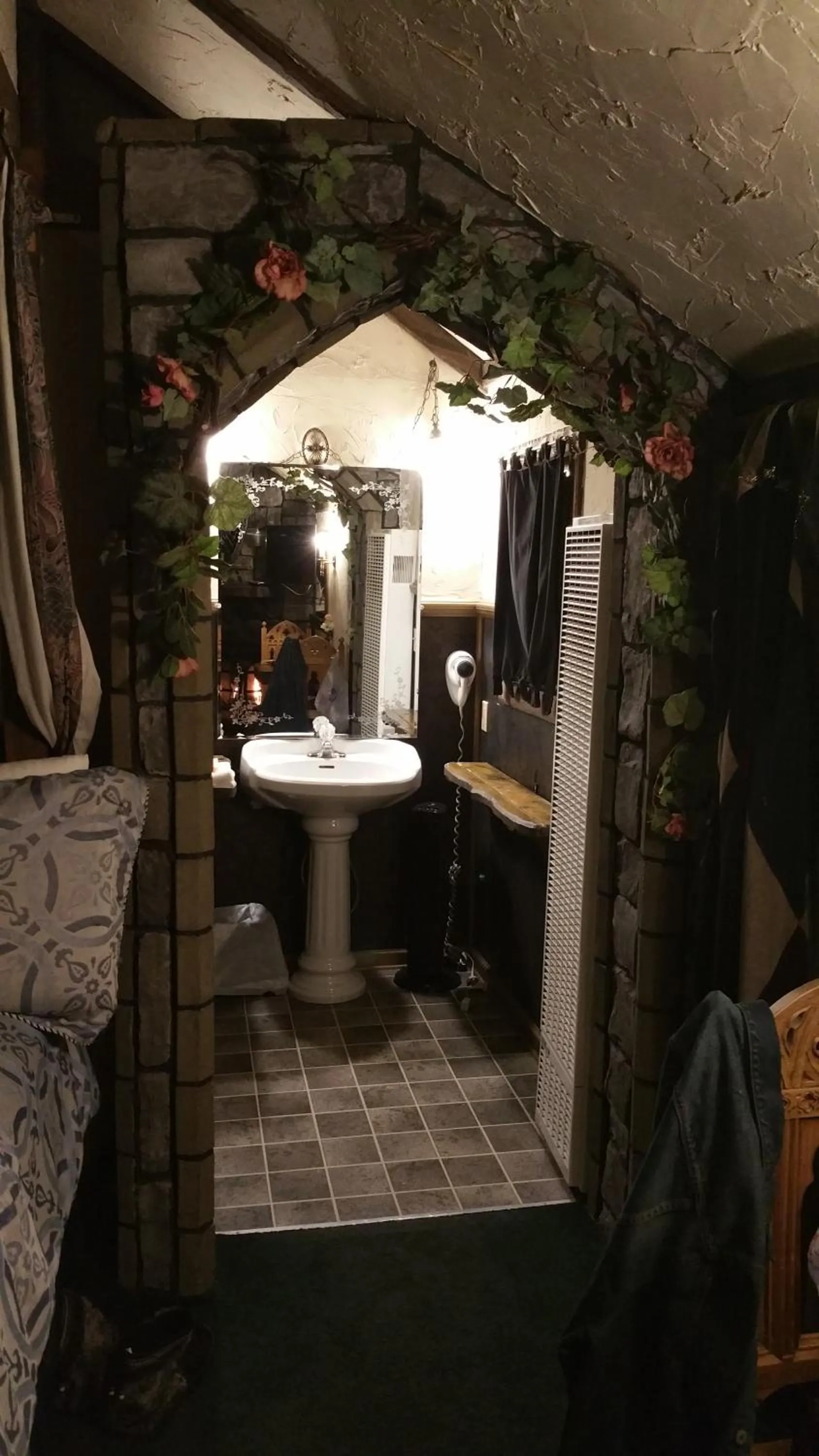 Bathroom in Castle Wood Theme Cottages- COUPLES ONLY