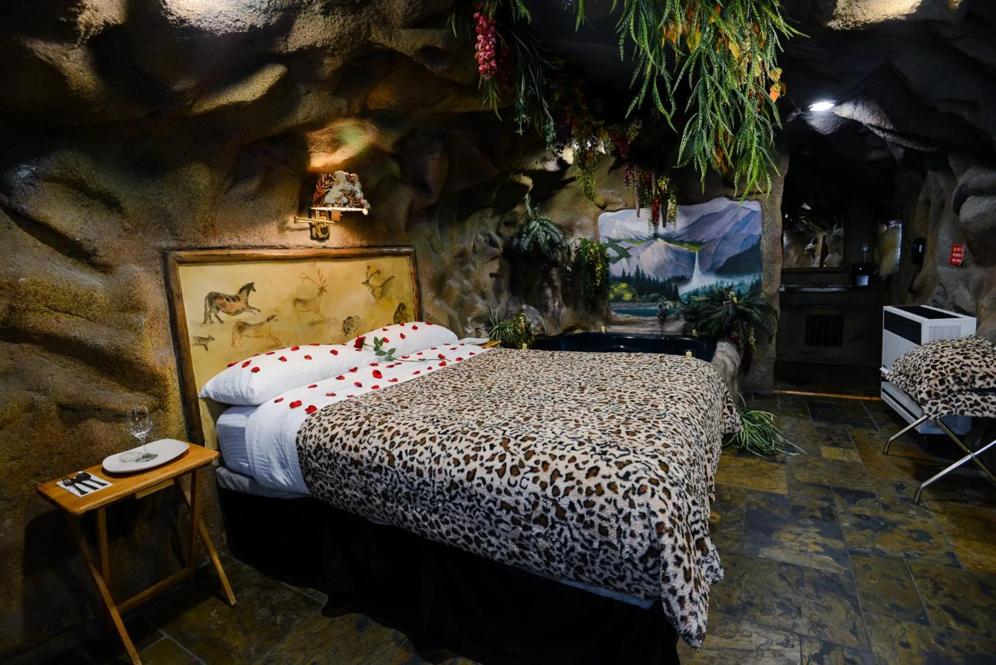 Bed in Castle Wood Theme Cottages- COUPLES ONLY