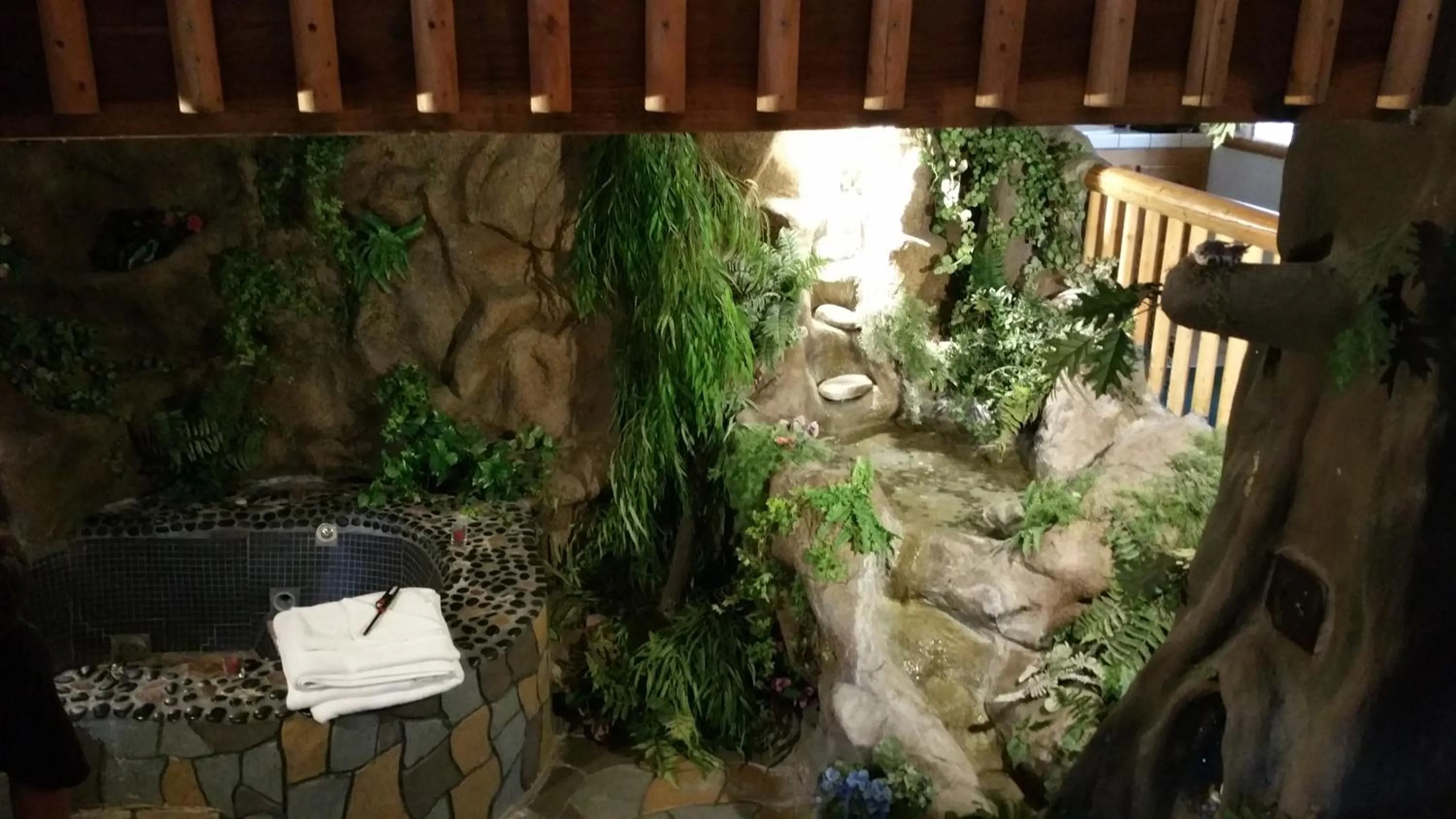 Hot Tub in Castle Wood Theme Cottages- COUPLES ONLY