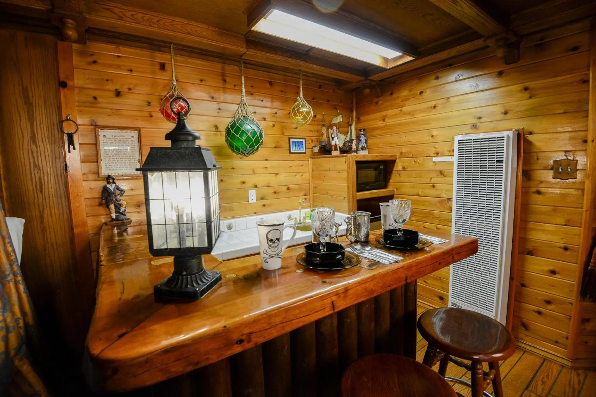 Kitchen or kitchenette in Castle Wood Theme Cottages- COUPLES ONLY