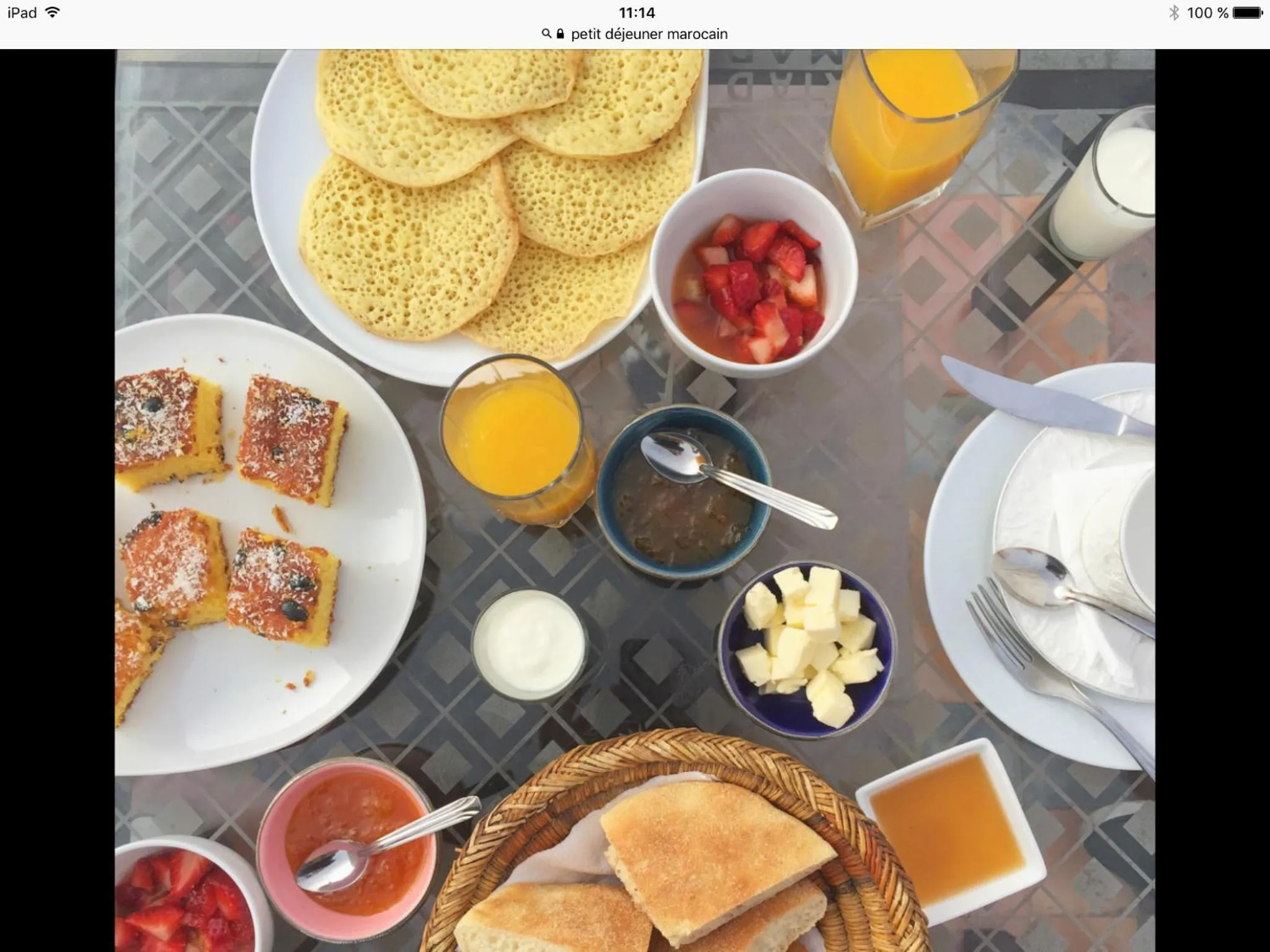 Breakfast in Riad Le Twenty 6