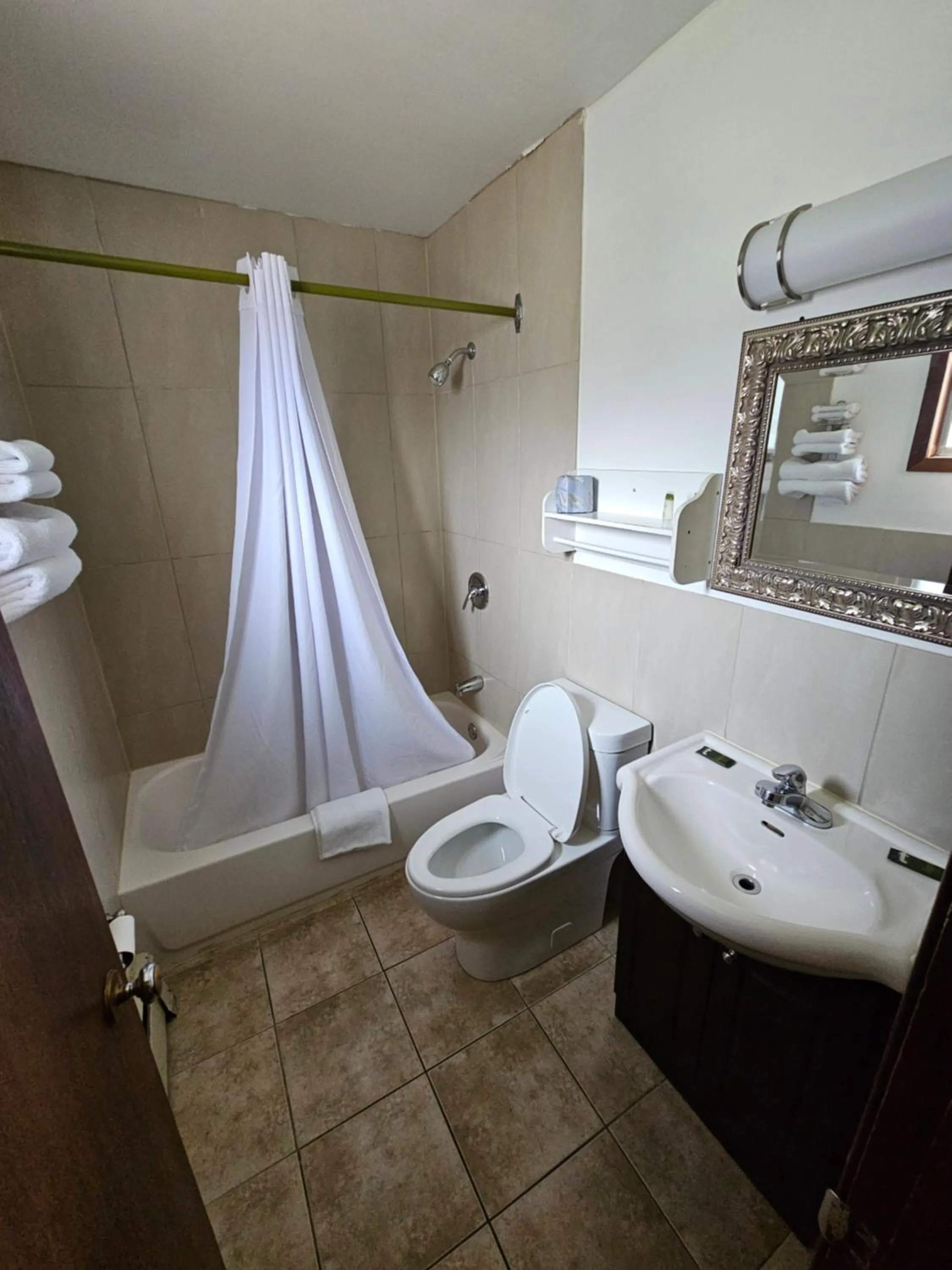 Bathroom in Forest Plaza Motel