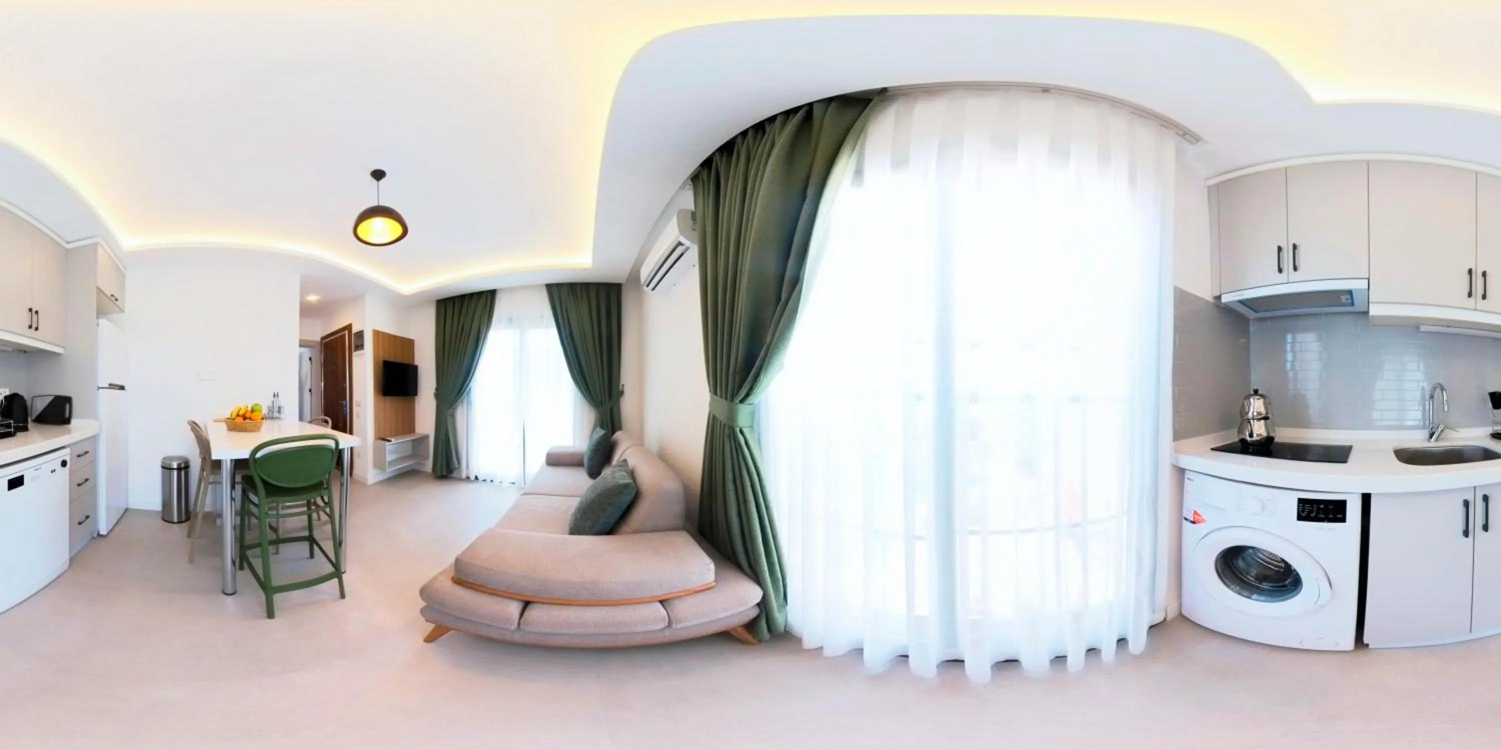 Kitchen or kitchenette in Derin Apart Hotel Bodrum