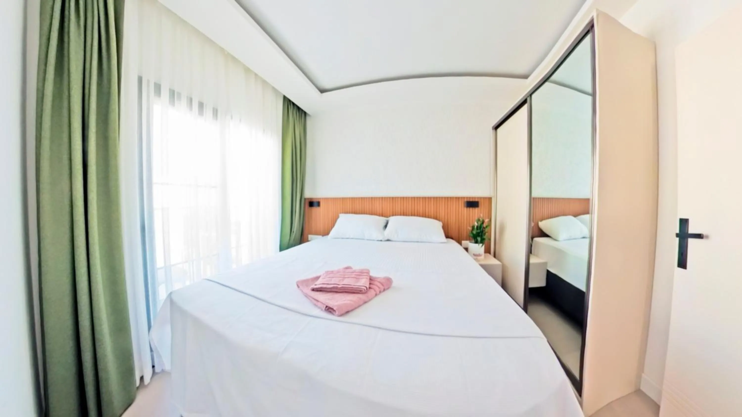 Bed in Derin Apart Hotel Bodrum