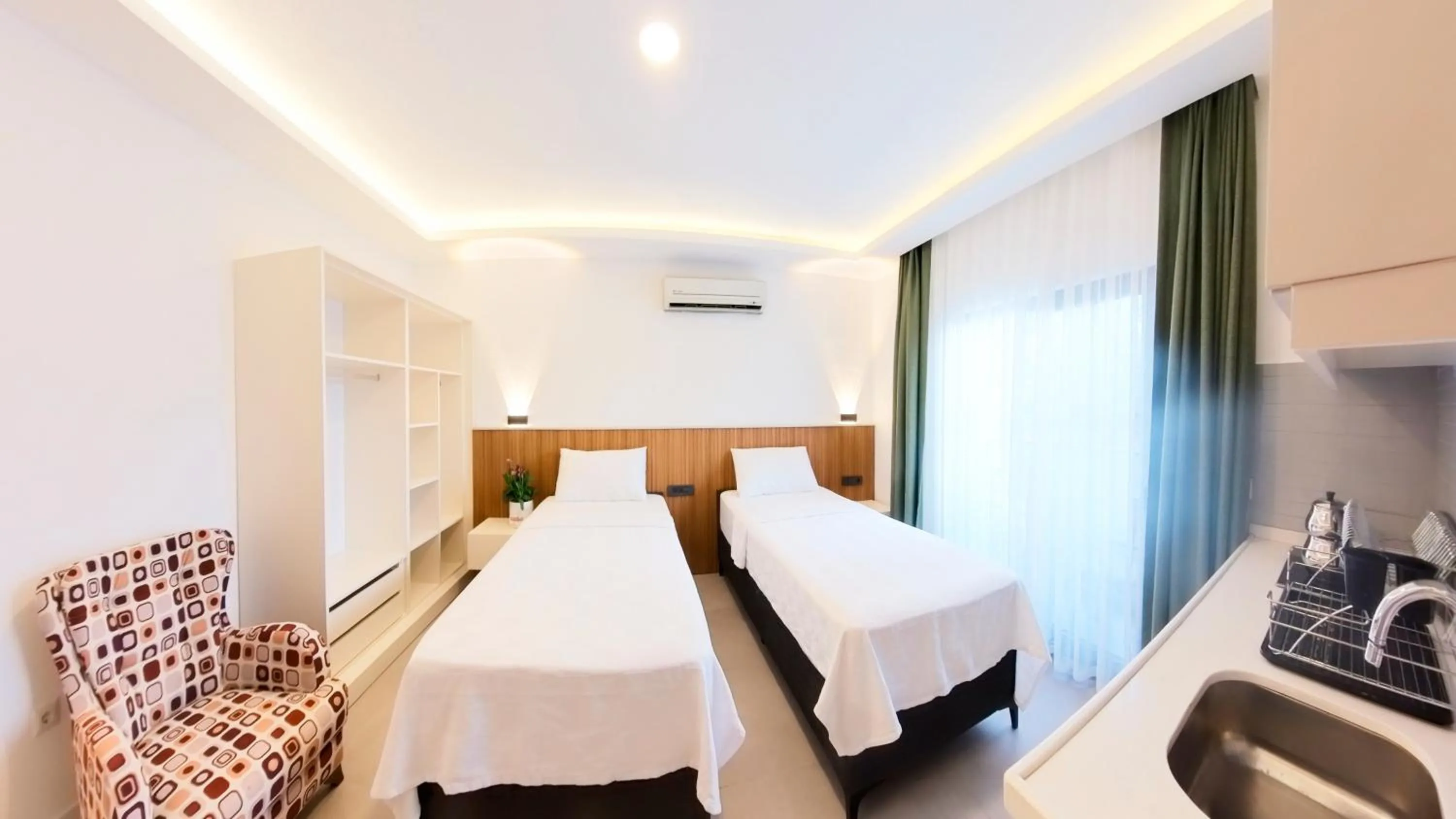 Bed in Derin Apart Hotel Bodrum
