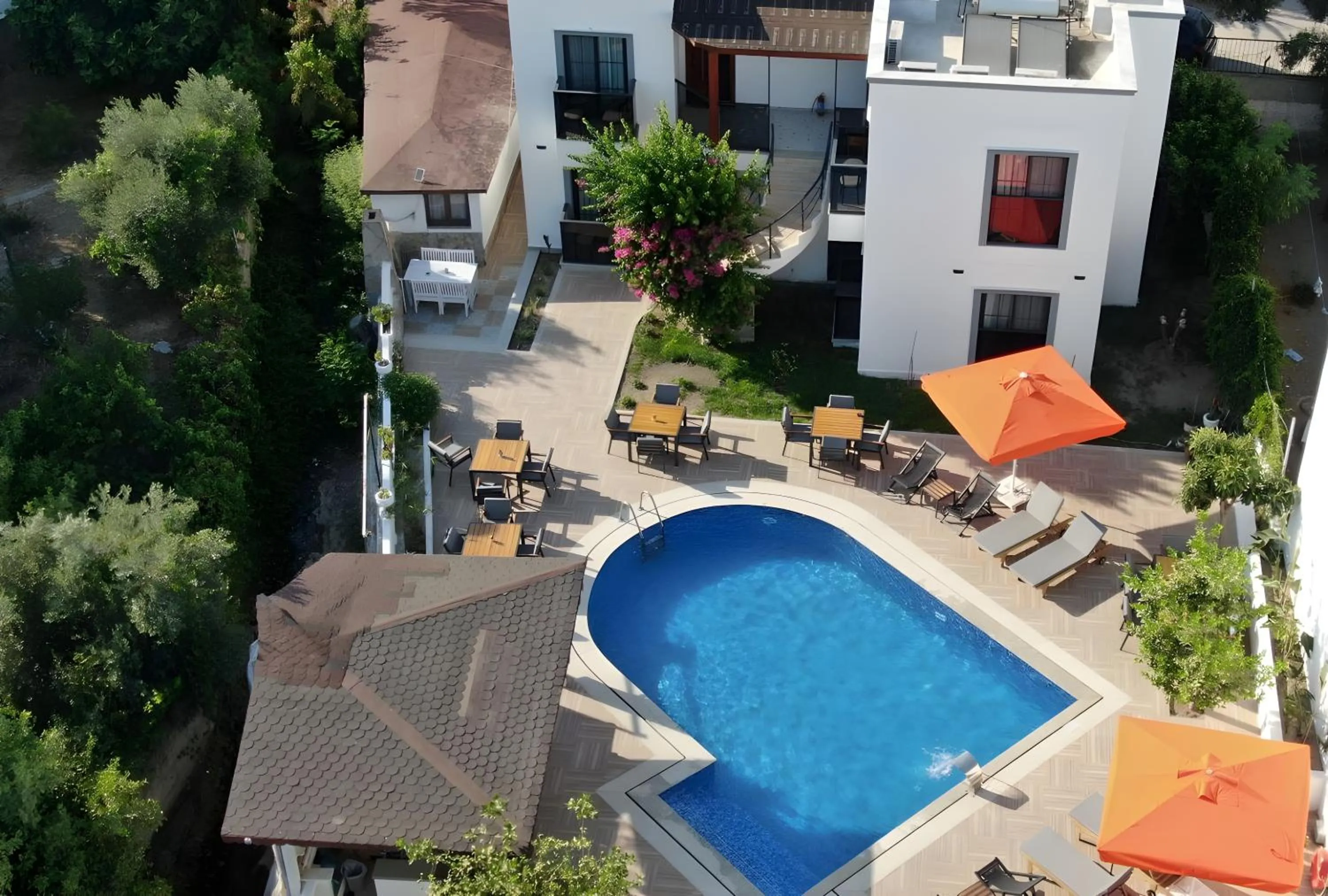 Swimming pool in Derin Apart Hotel Bodrum