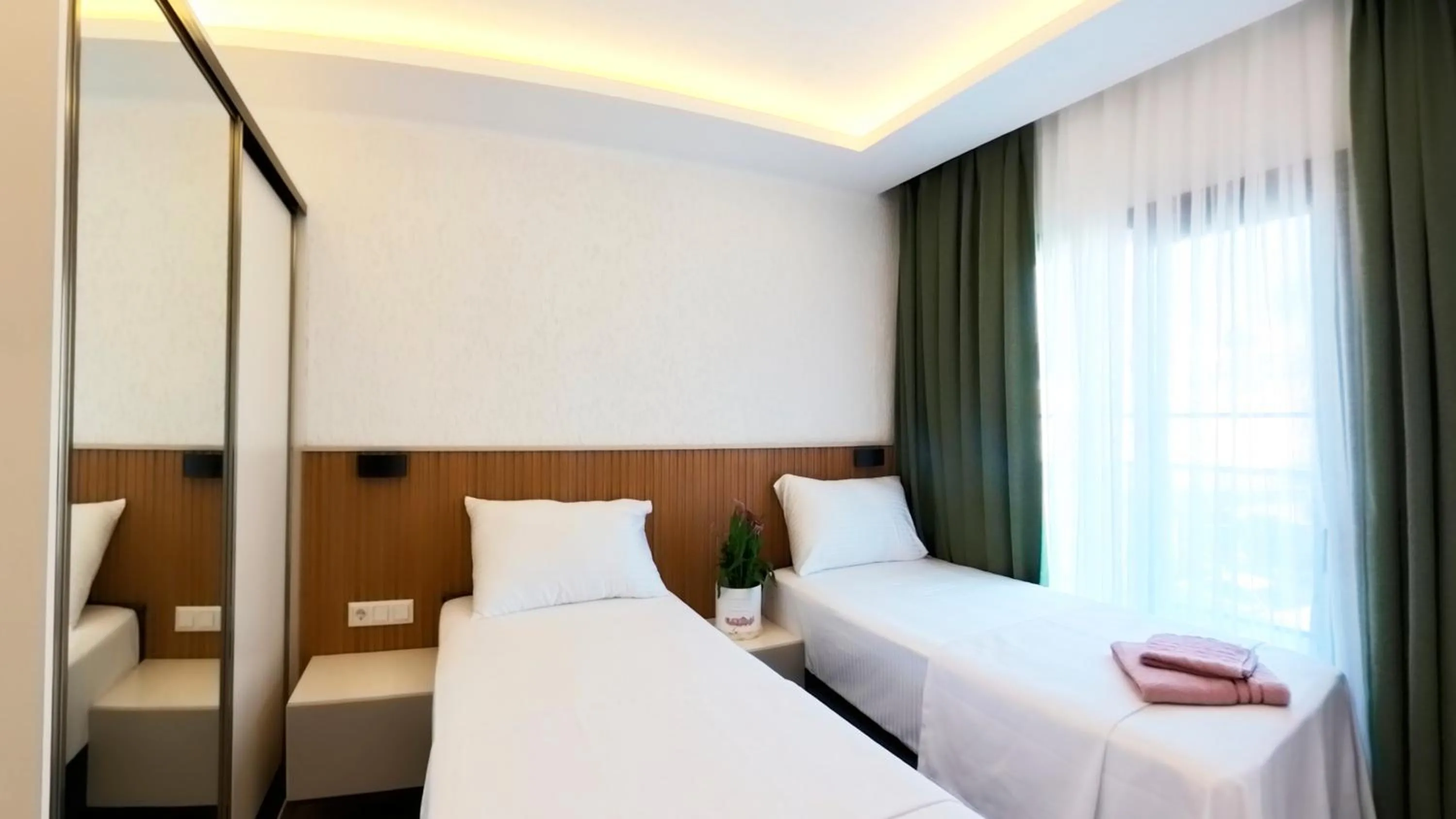Bed in Derin Apart Hotel Bodrum