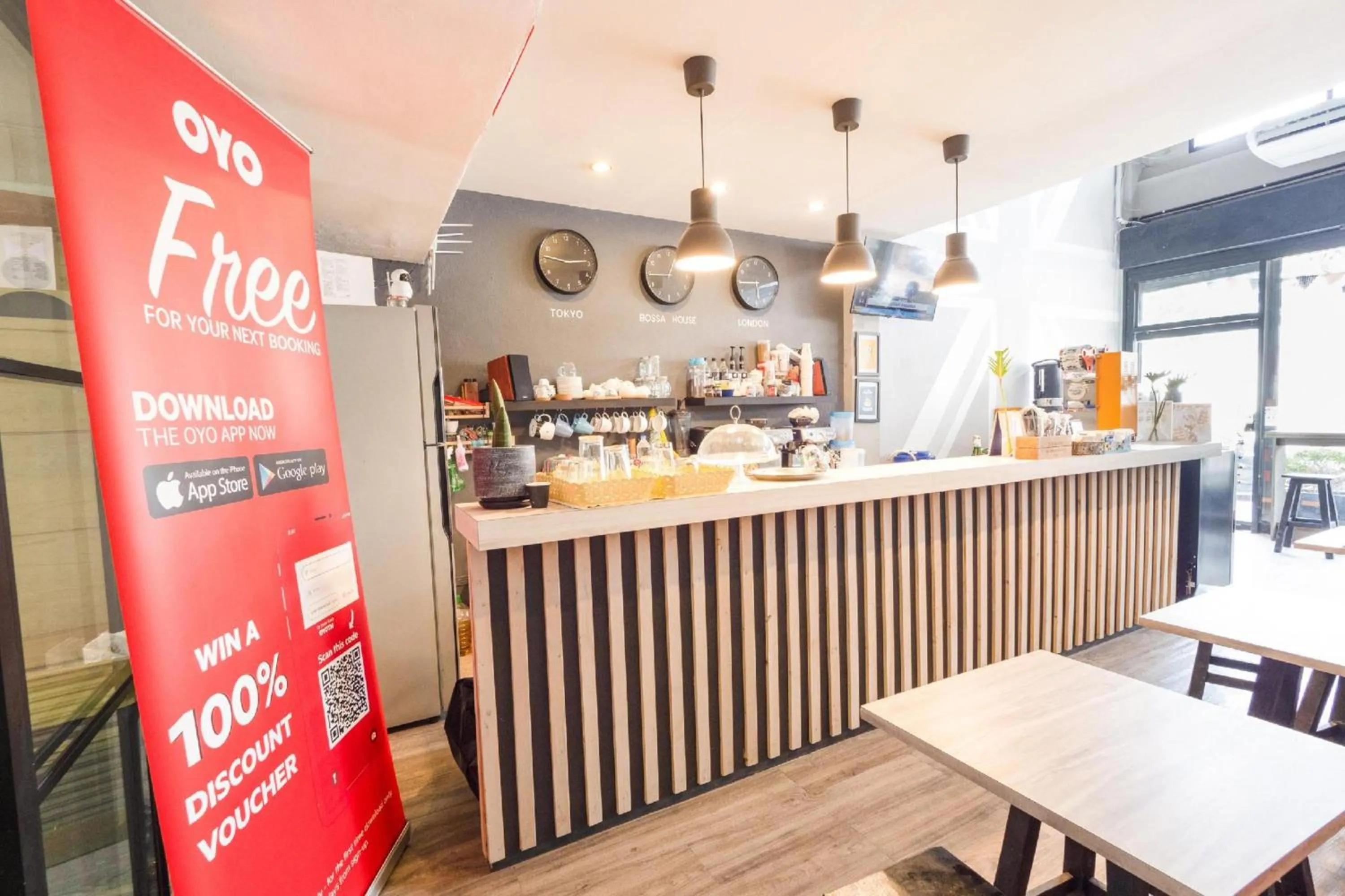 Lobby or reception in Bossa House Hostel & Cafe