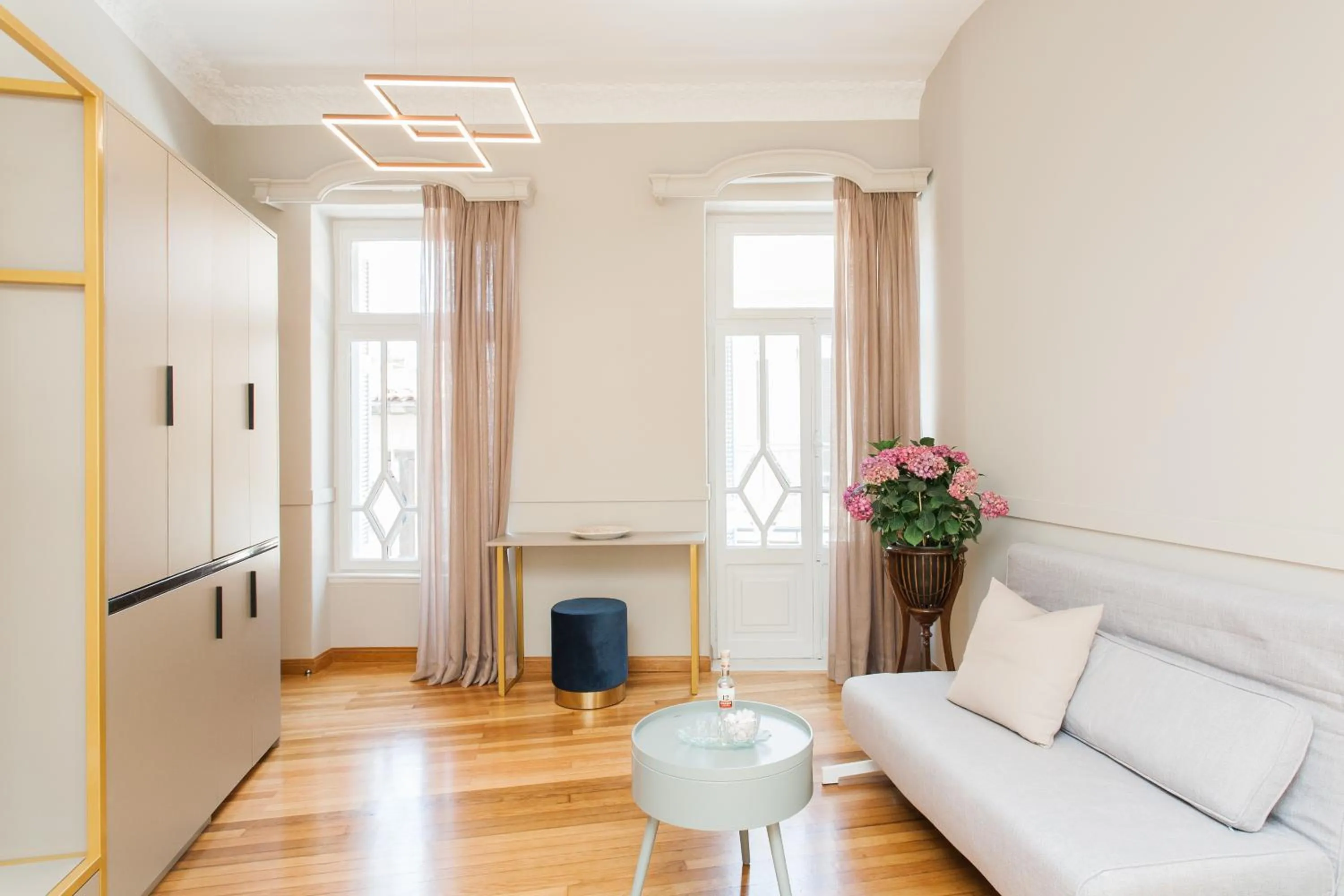 Living room in Step One | Luxury Suites right in the heart of Acropolis next to metro station