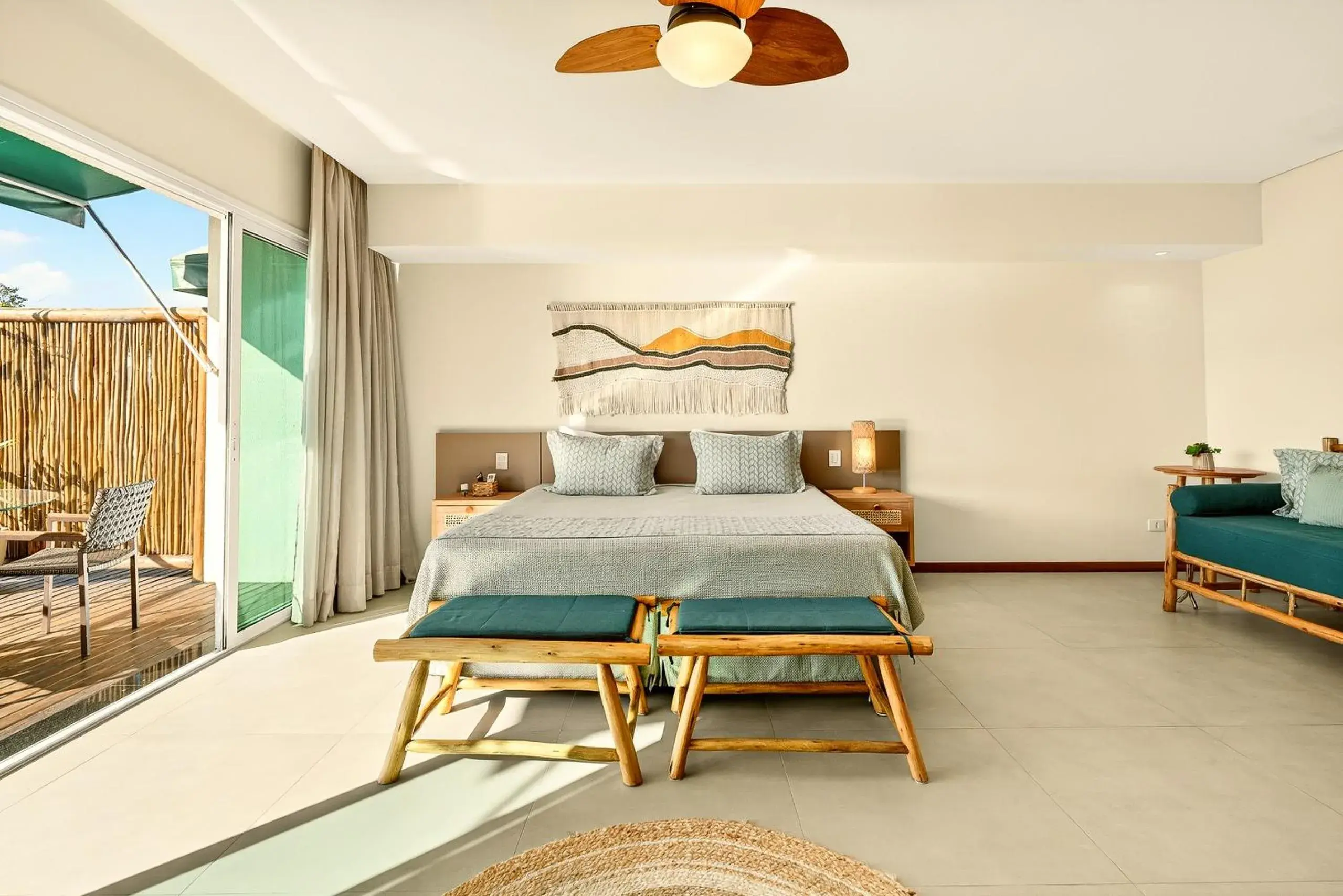 Deluxe Triple Room with Sea View in Hotel Velas do Engenho Deluxe Triple Room with Sea View in Hotel Velas do Engenho