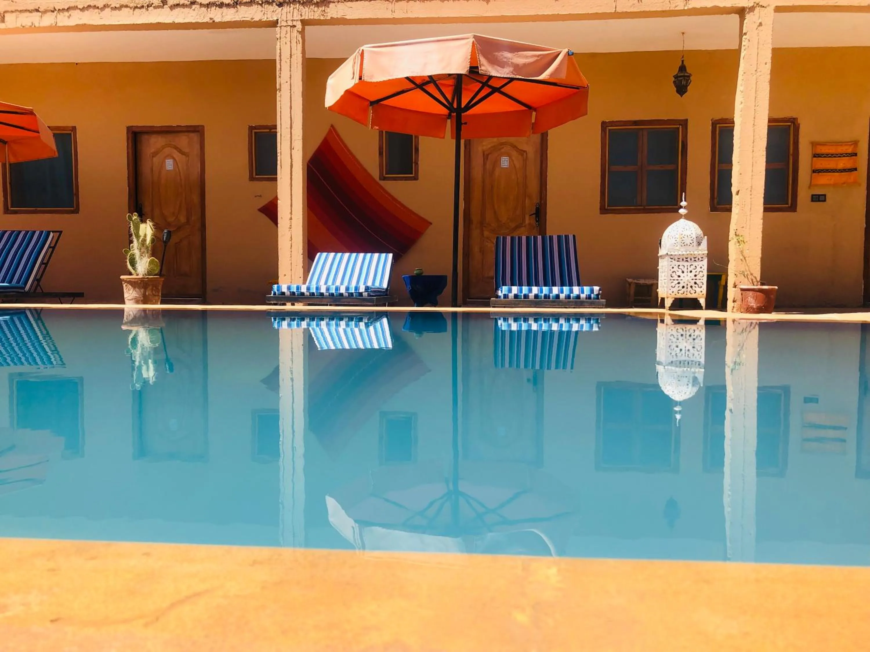Swimming pool in Riad Hotel Les Flamants
