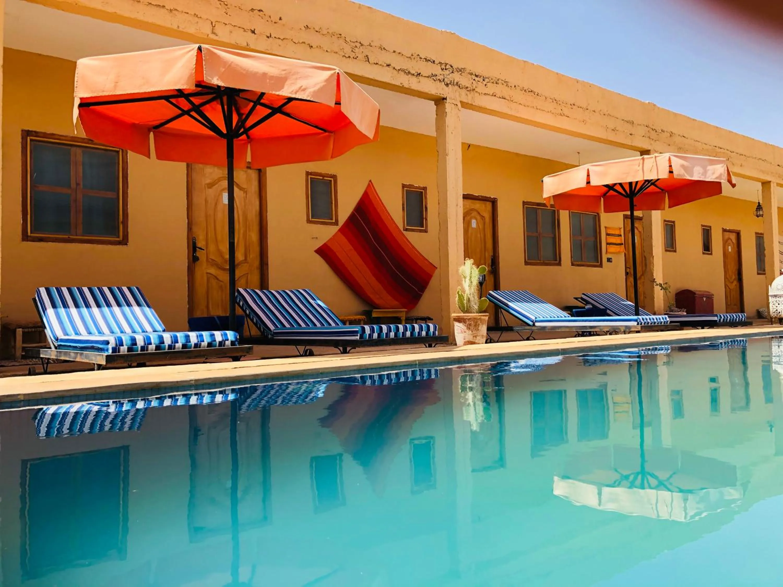 Swimming pool in Riad Hotel Les Flamants