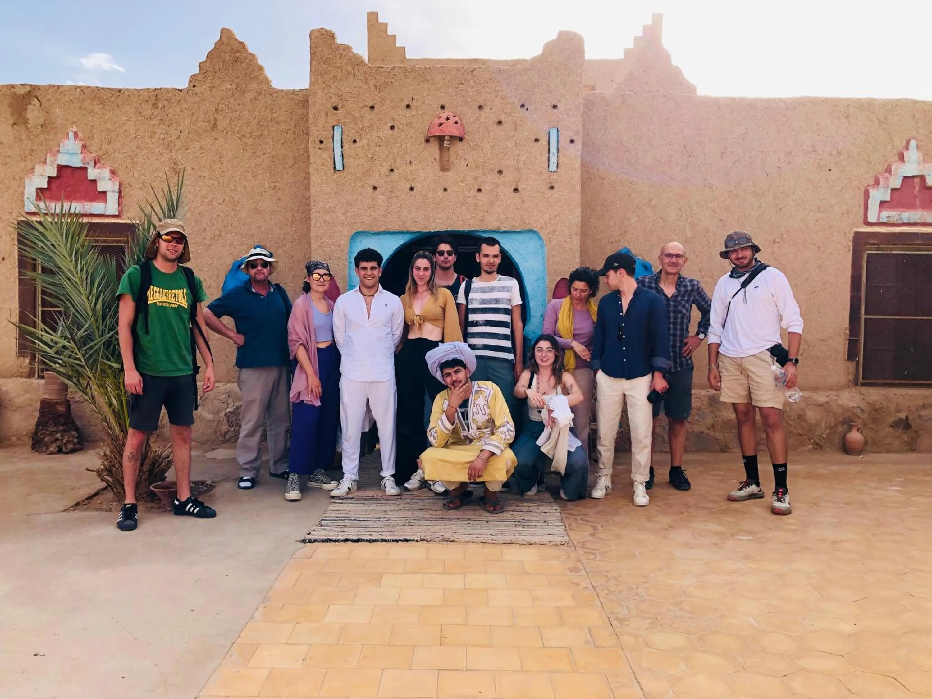 group of guests in Riad Hotel Les Flamants