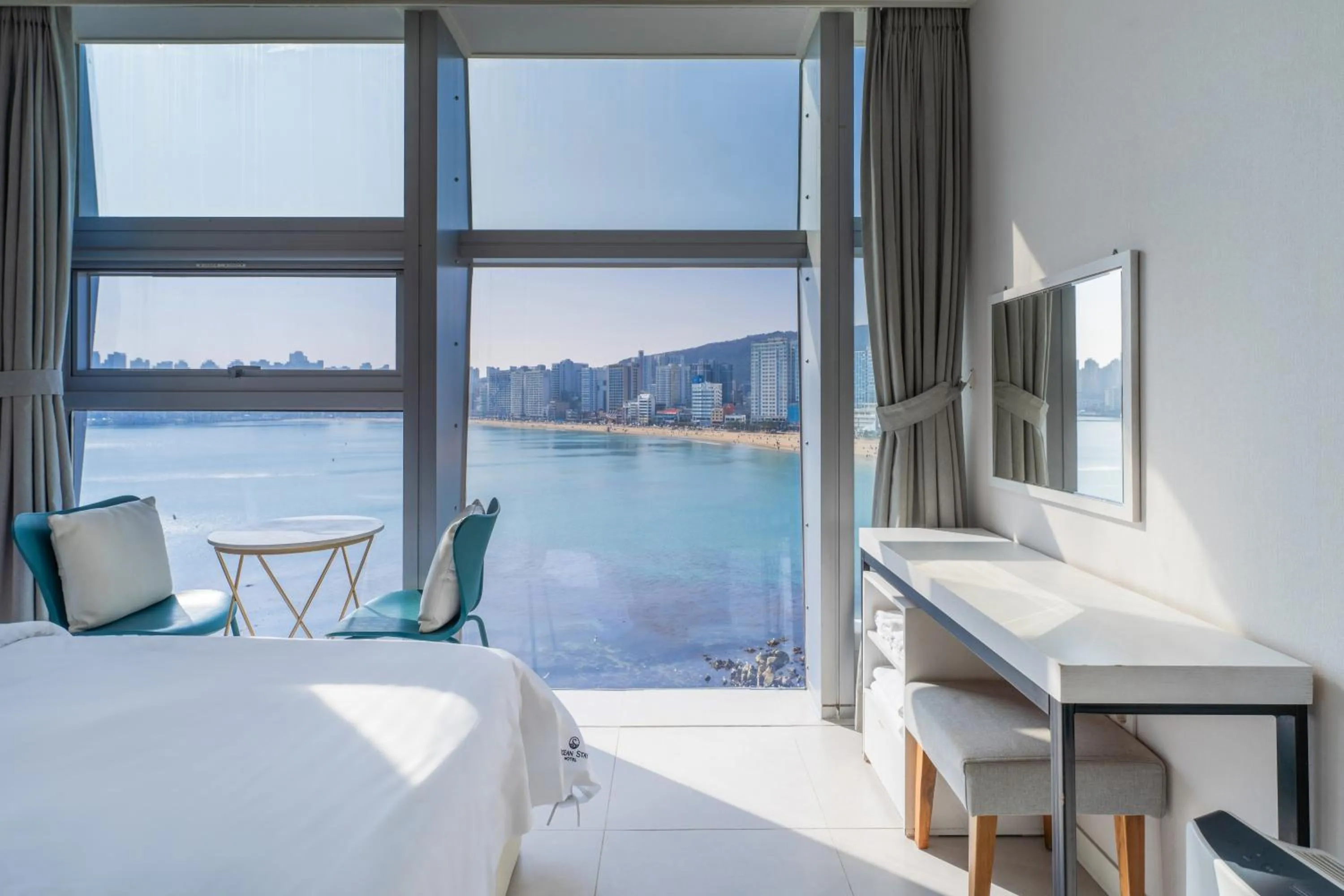 Bed in Oceanstay Hotel