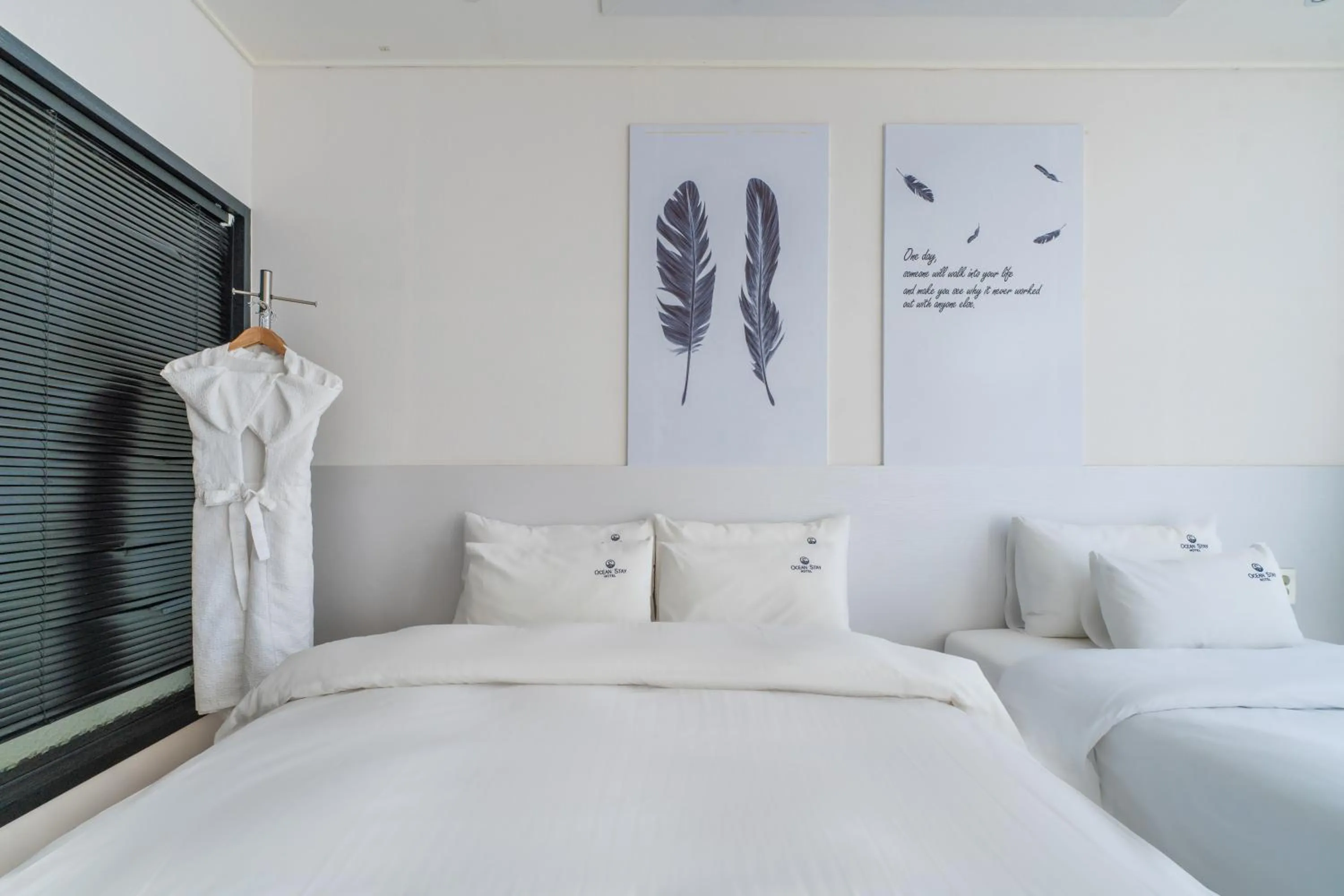 Bed in Oceanstay Hotel