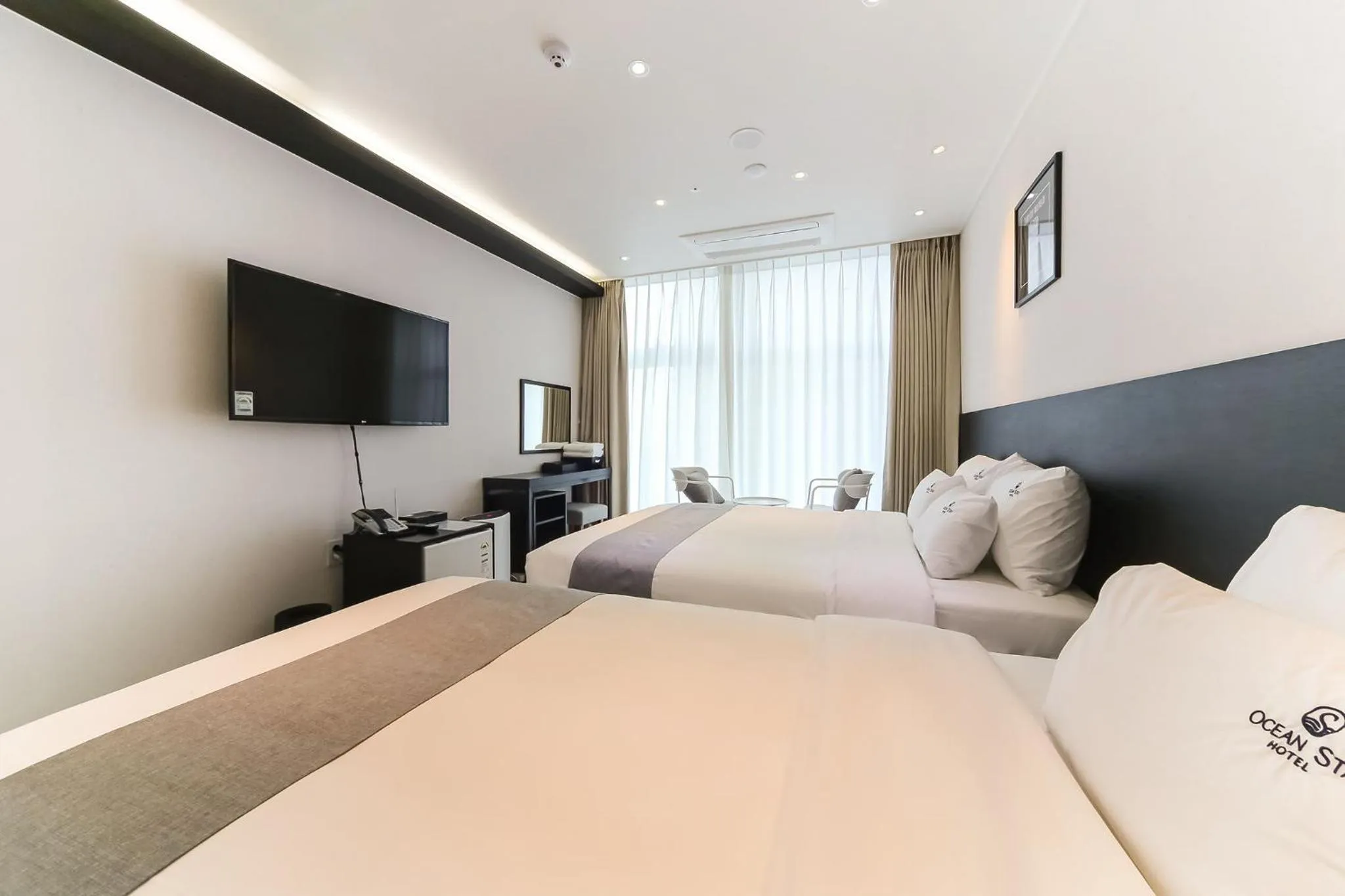 Bed in Oceanstay Hotel