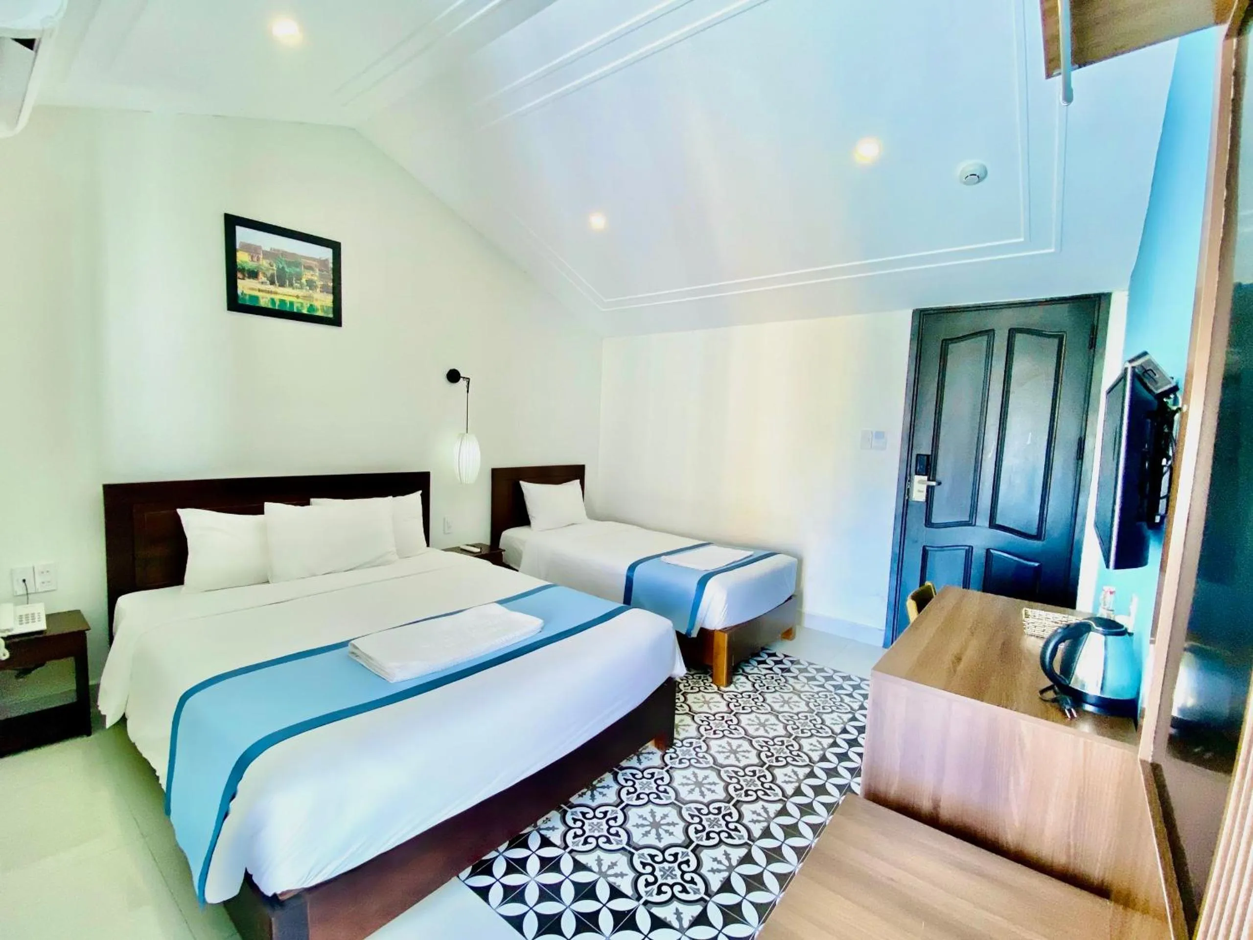 Bedroom, Bed in Grand Holiday Hoian Villa