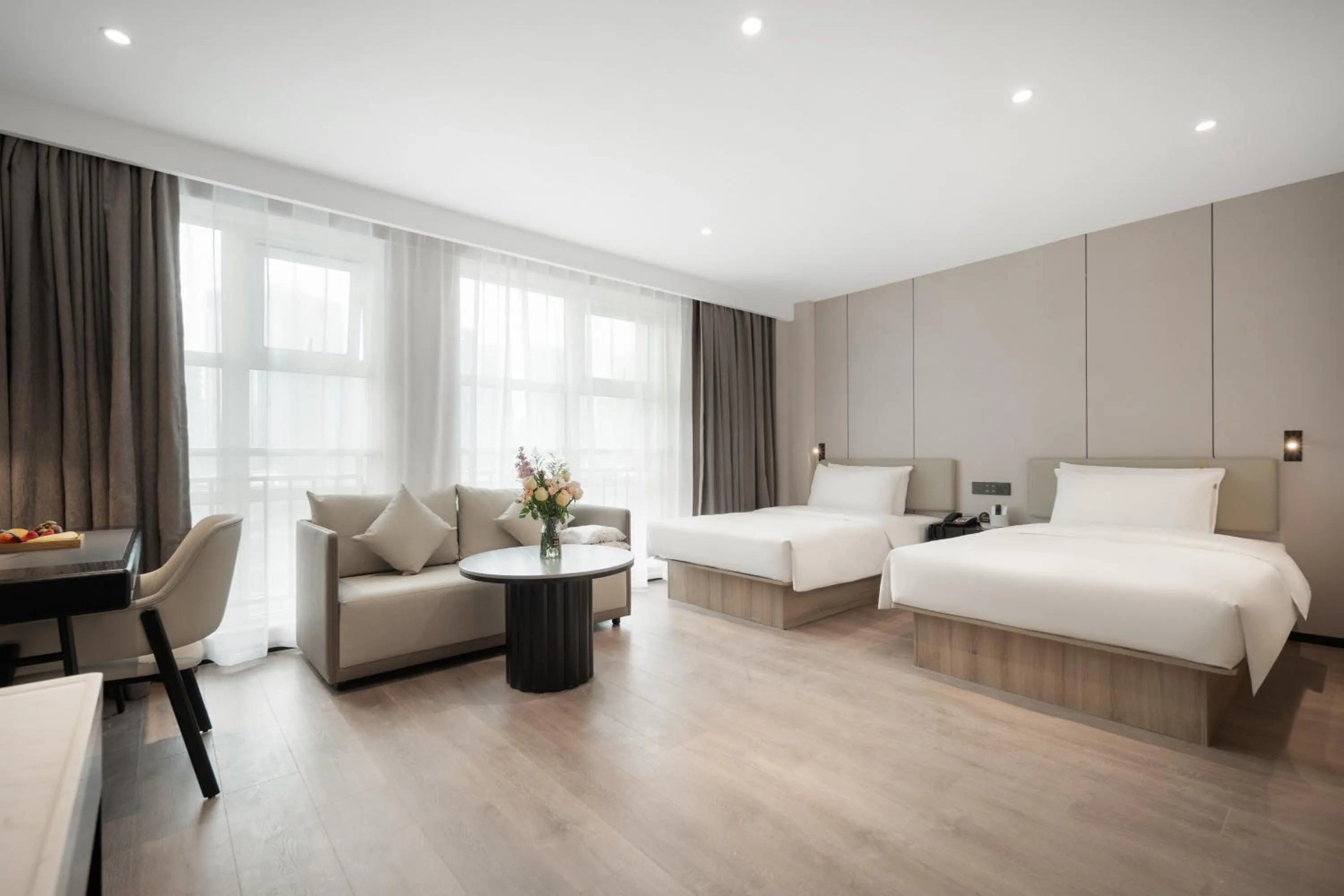 Bed in Atour Hotel Chengdu New Convention and Exhibition Center Branch