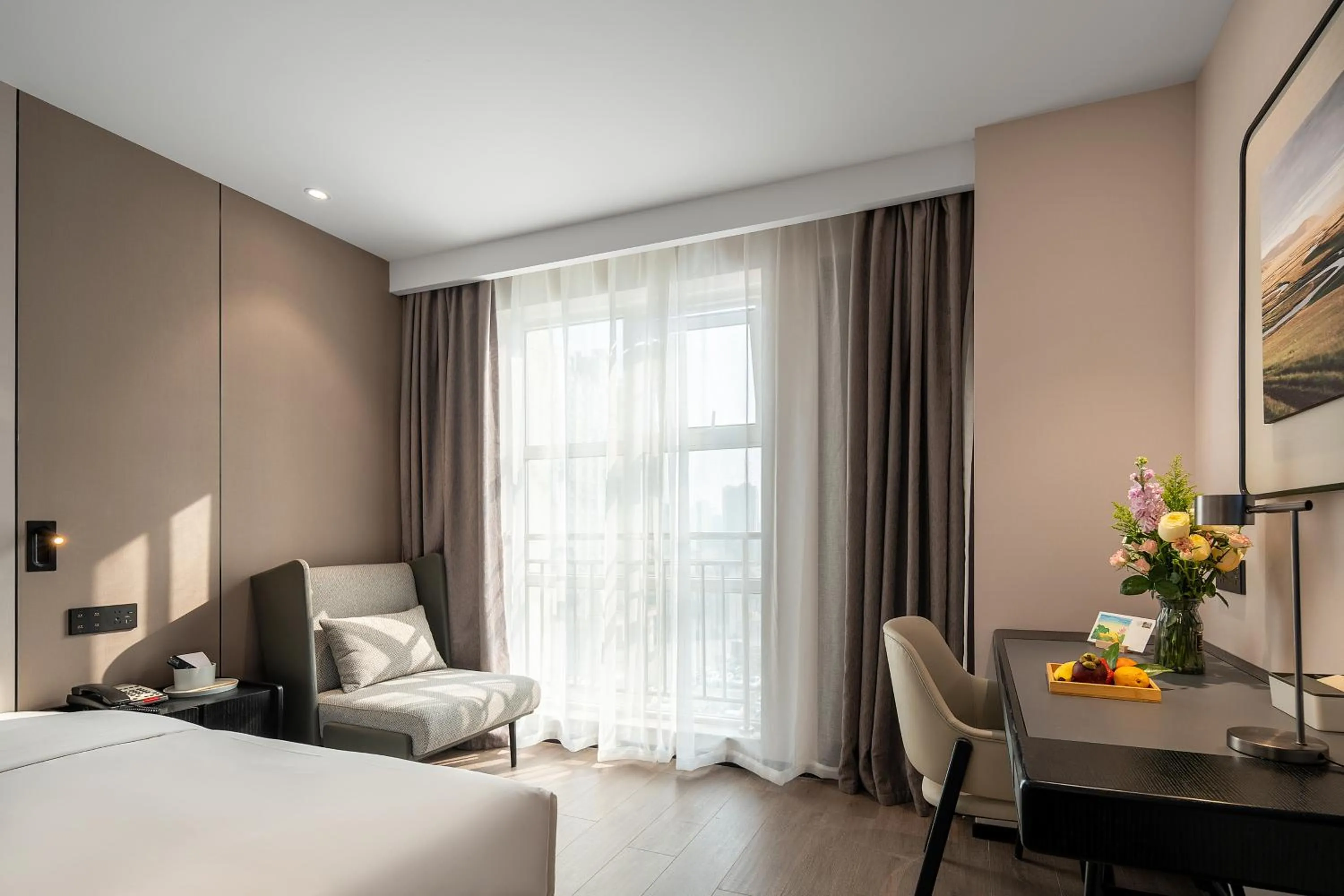 Bed in Atour Hotel Chengdu New Convention and Exhibition Center Branch