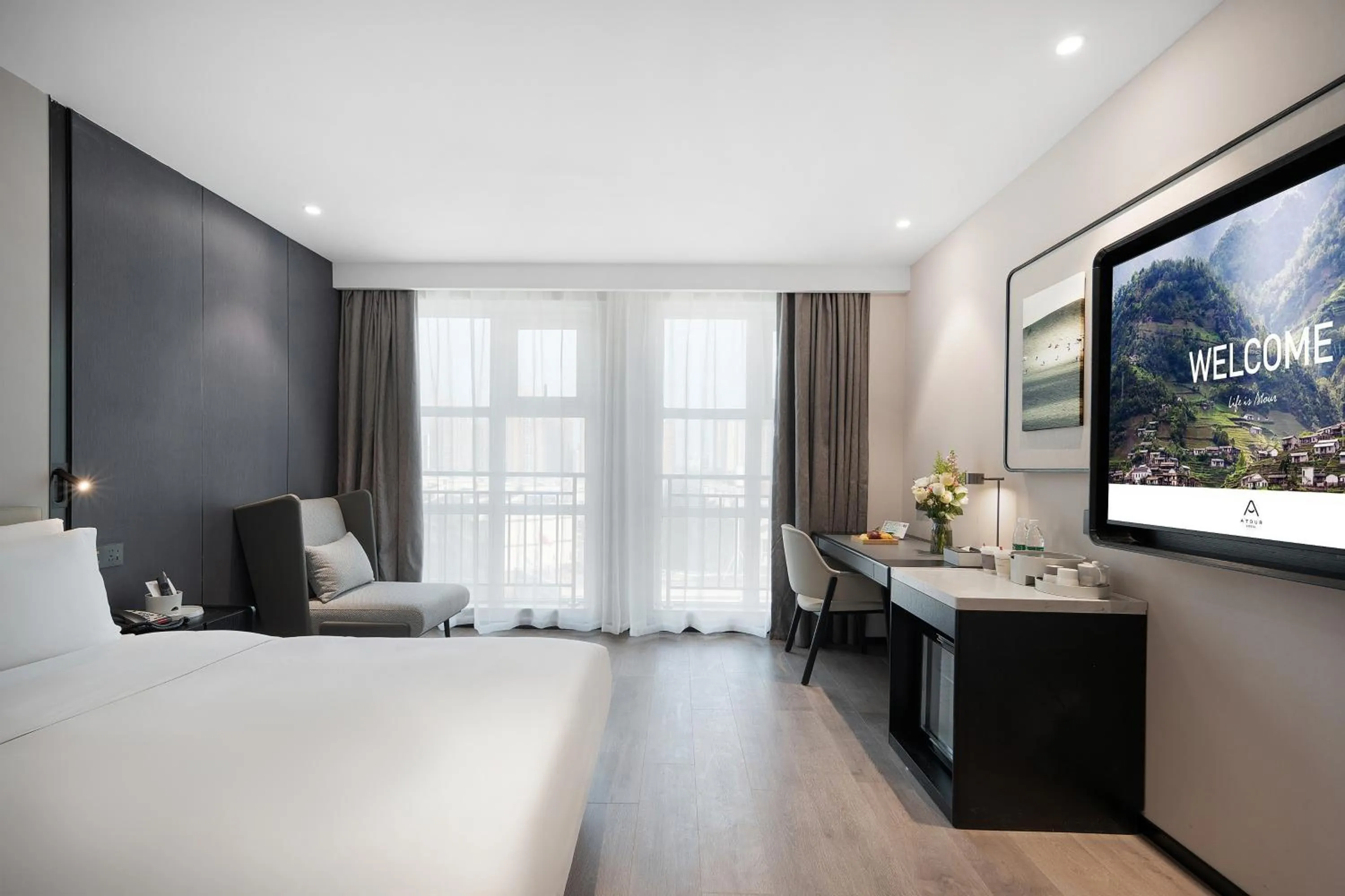 Bed in Atour Hotel Chengdu New Convention and Exhibition Center Branch