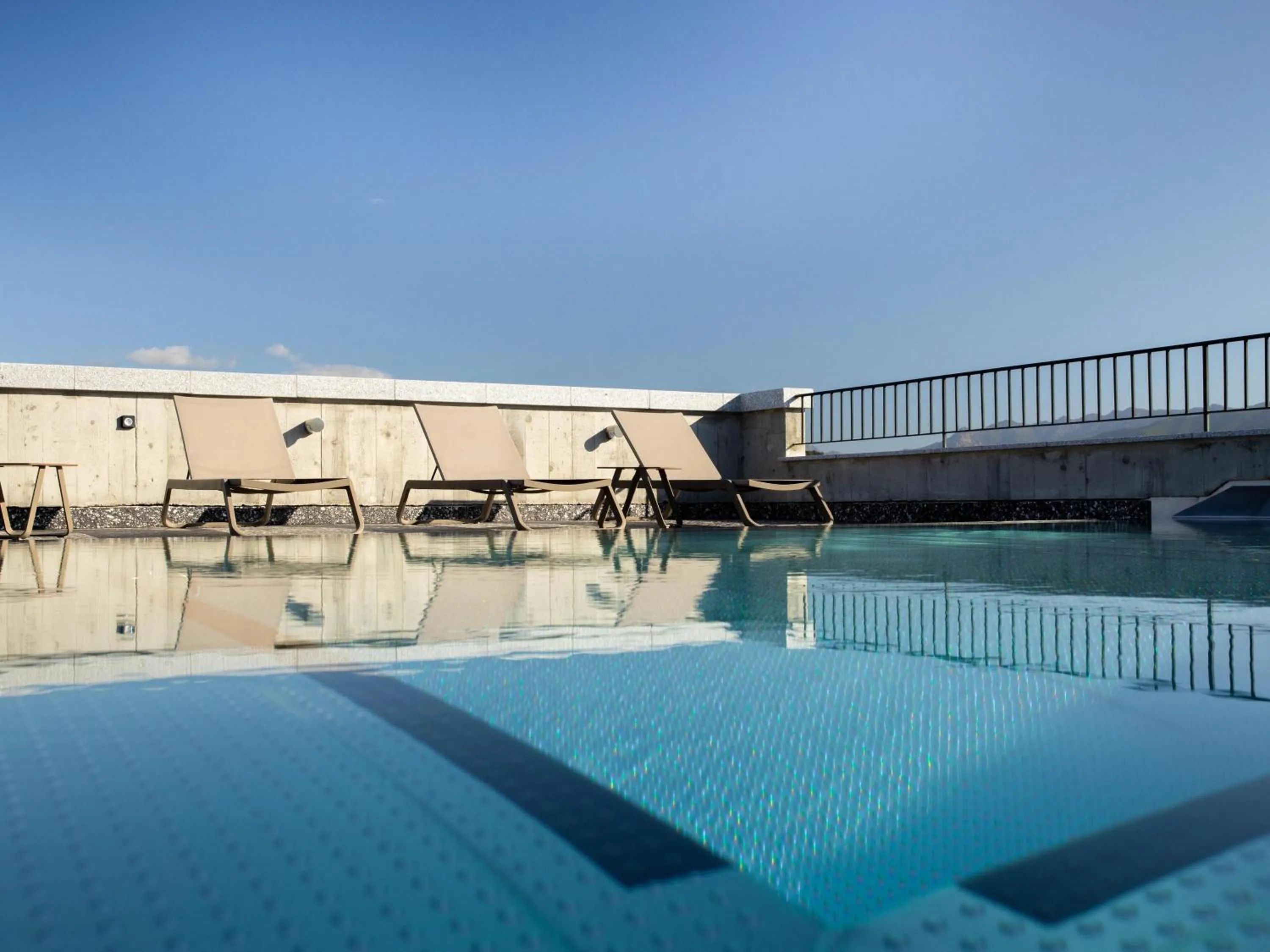 Pool view in ibis Styles Ajaccio Napoleon