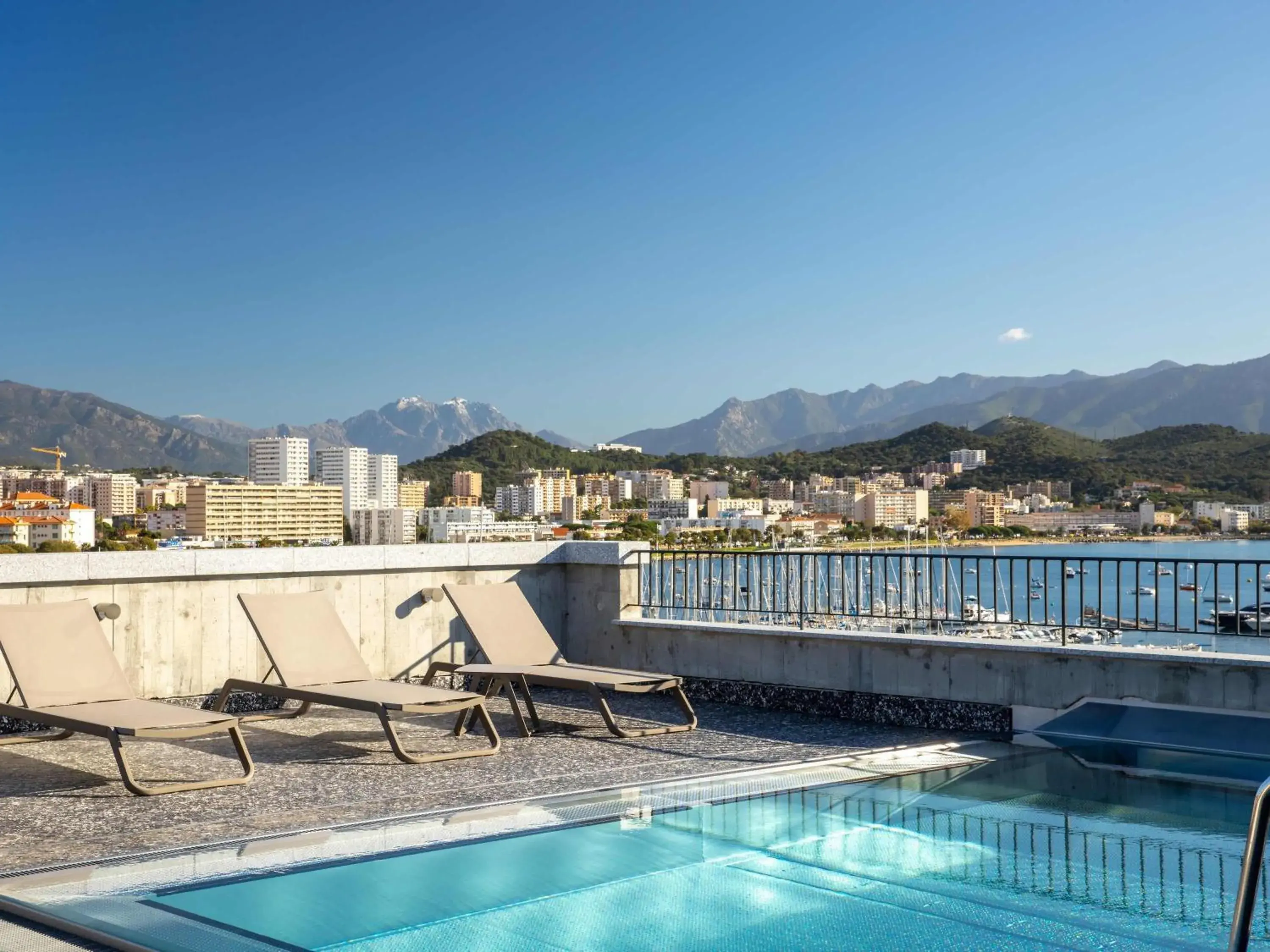 Pool view in ibis Styles Ajaccio Napoleon Pool view in ibis Styles Ajaccio Napoleon