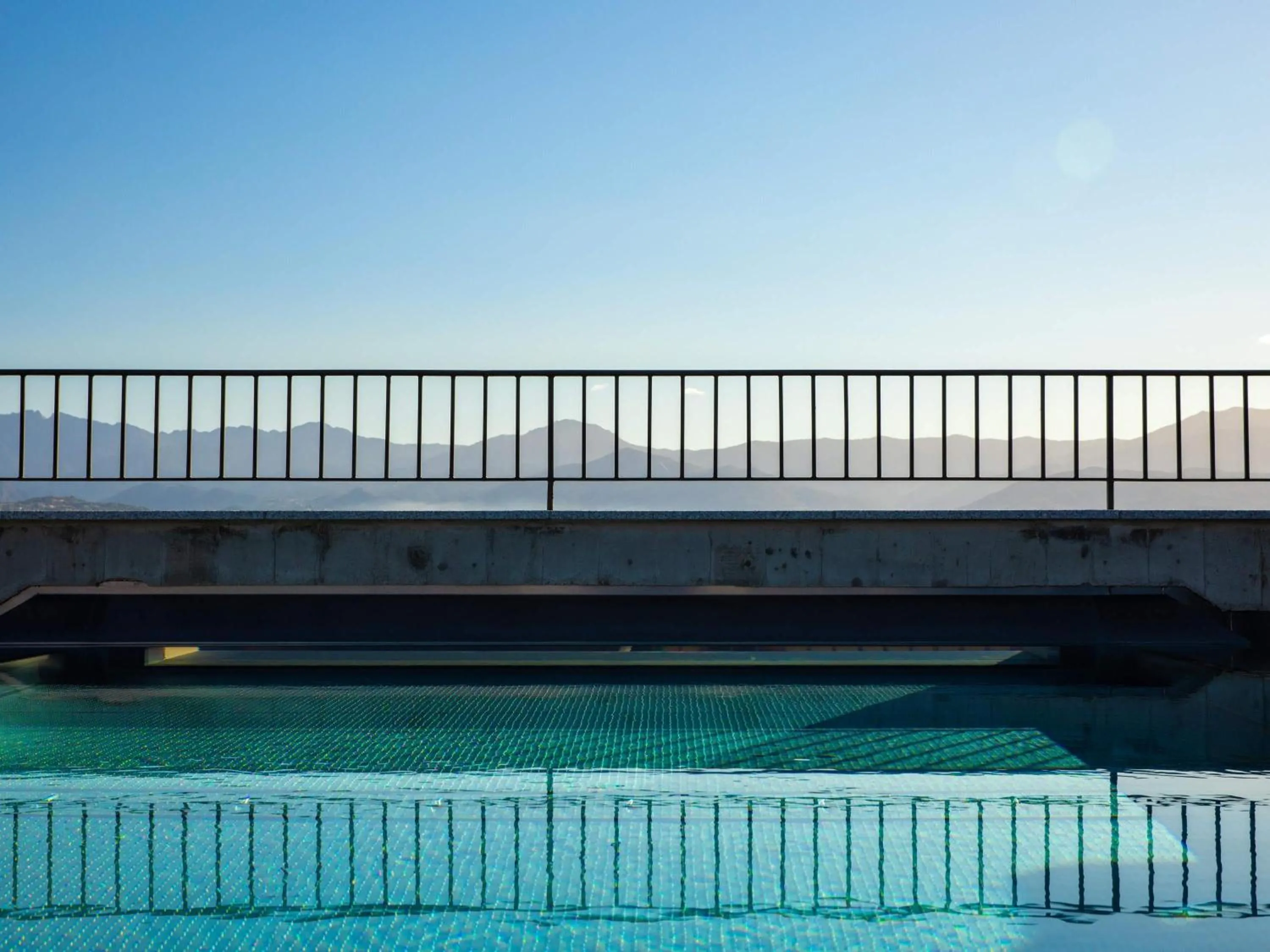 Pool view in ibis Styles Ajaccio Napoleon