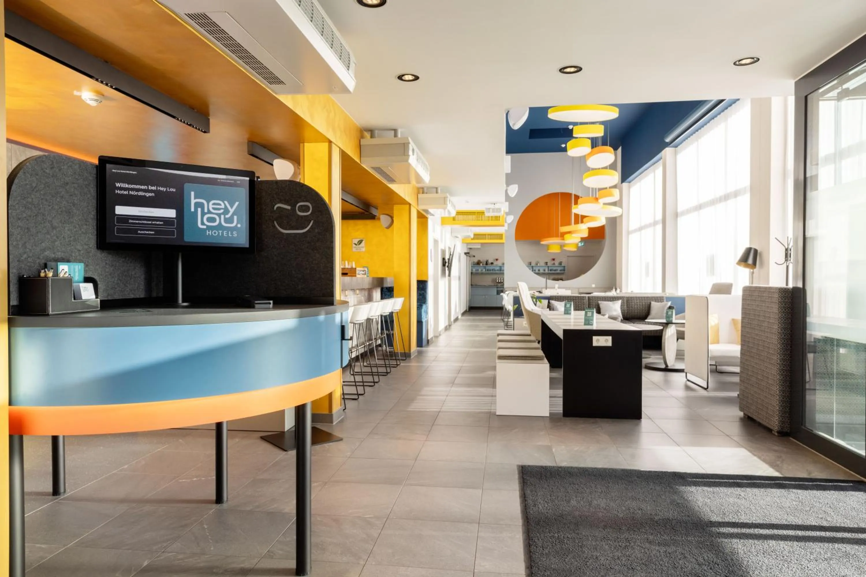 Lobby or reception in Hey Lou Hotel Nördlingen