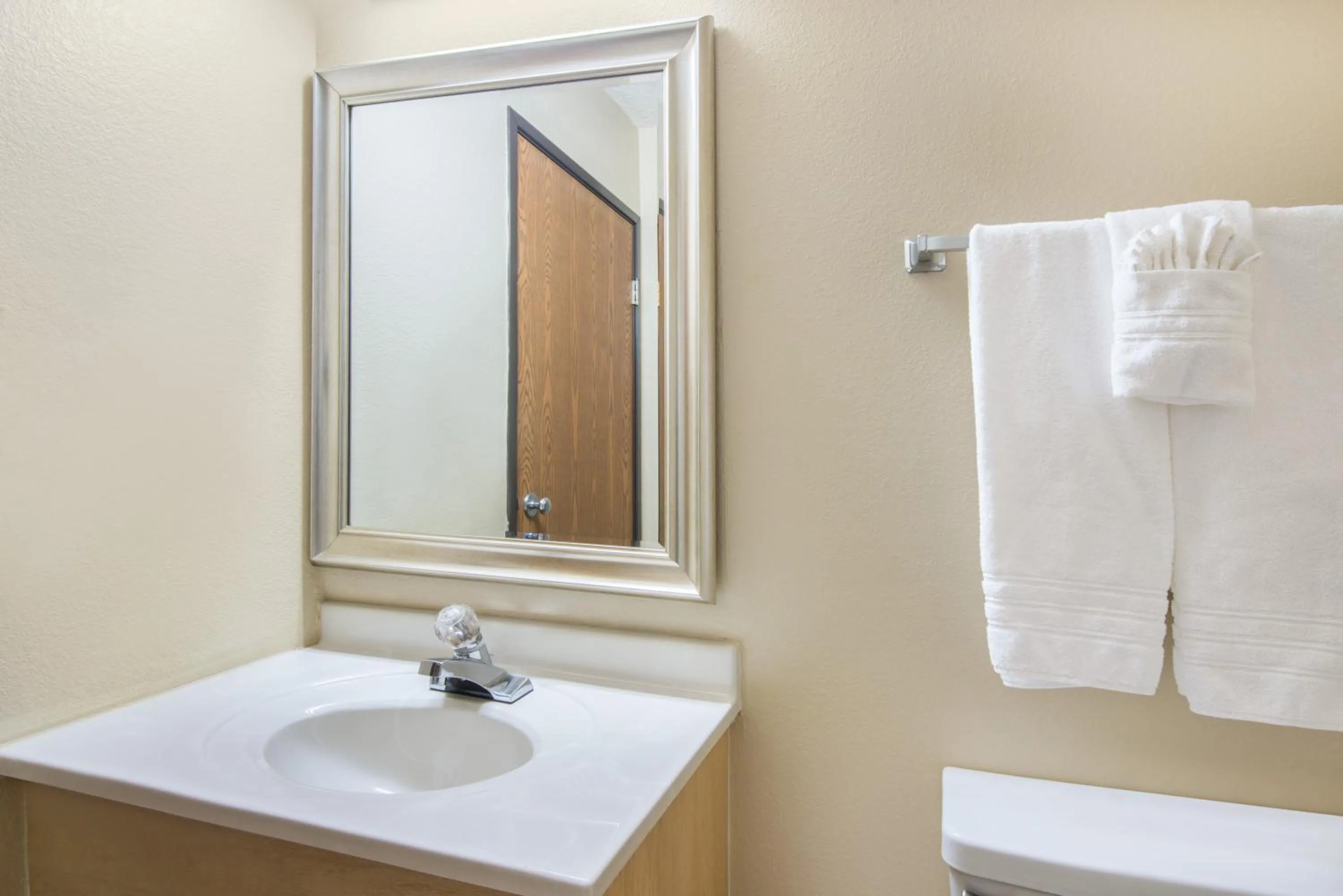Bathroom in Super 8 by Wyndham Portales