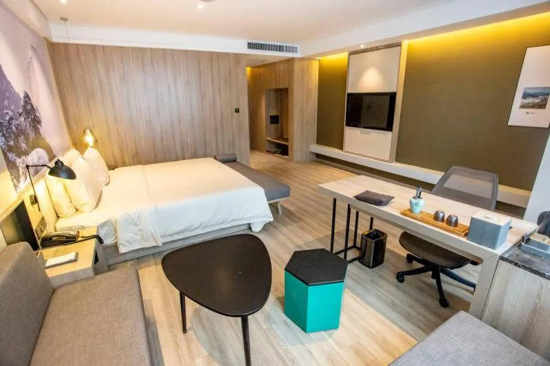 Bed in Atour Hotel Xi'an Gaoxin Jinye Road Branch