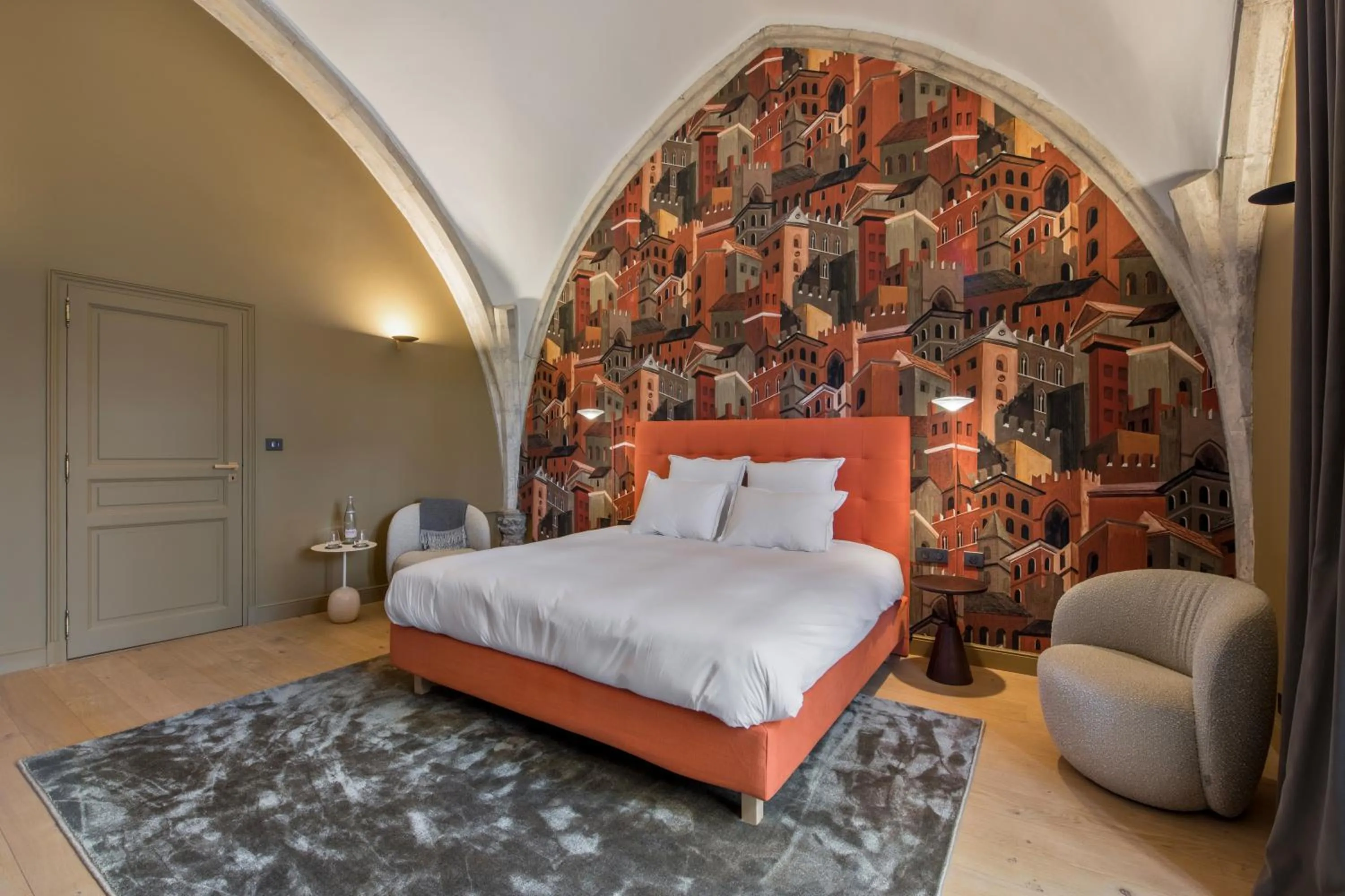 Bed in Les Suites de l'Ile Barbe