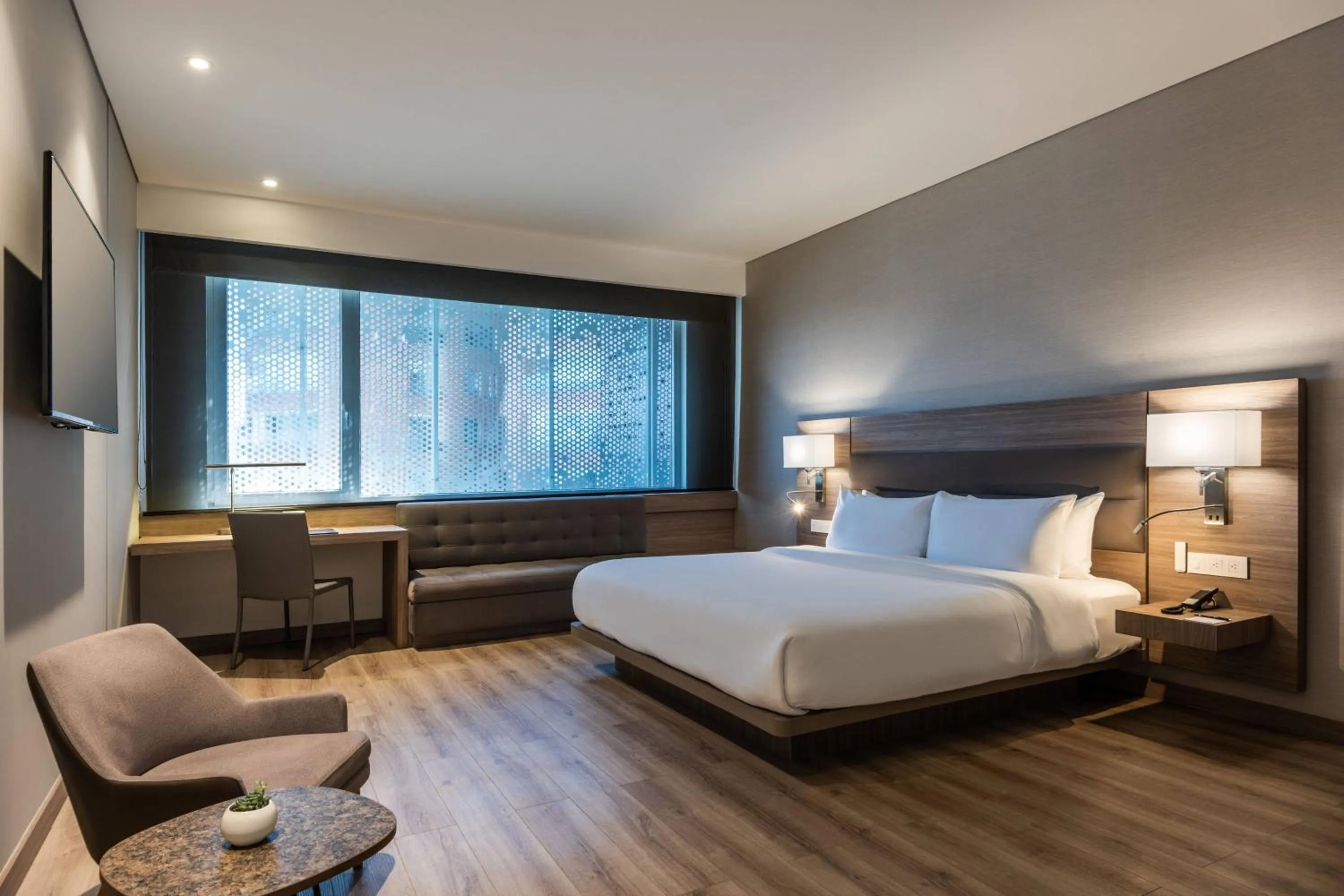 Bedroom, Bed in AC Hotel by Marriott Bogota Zona T