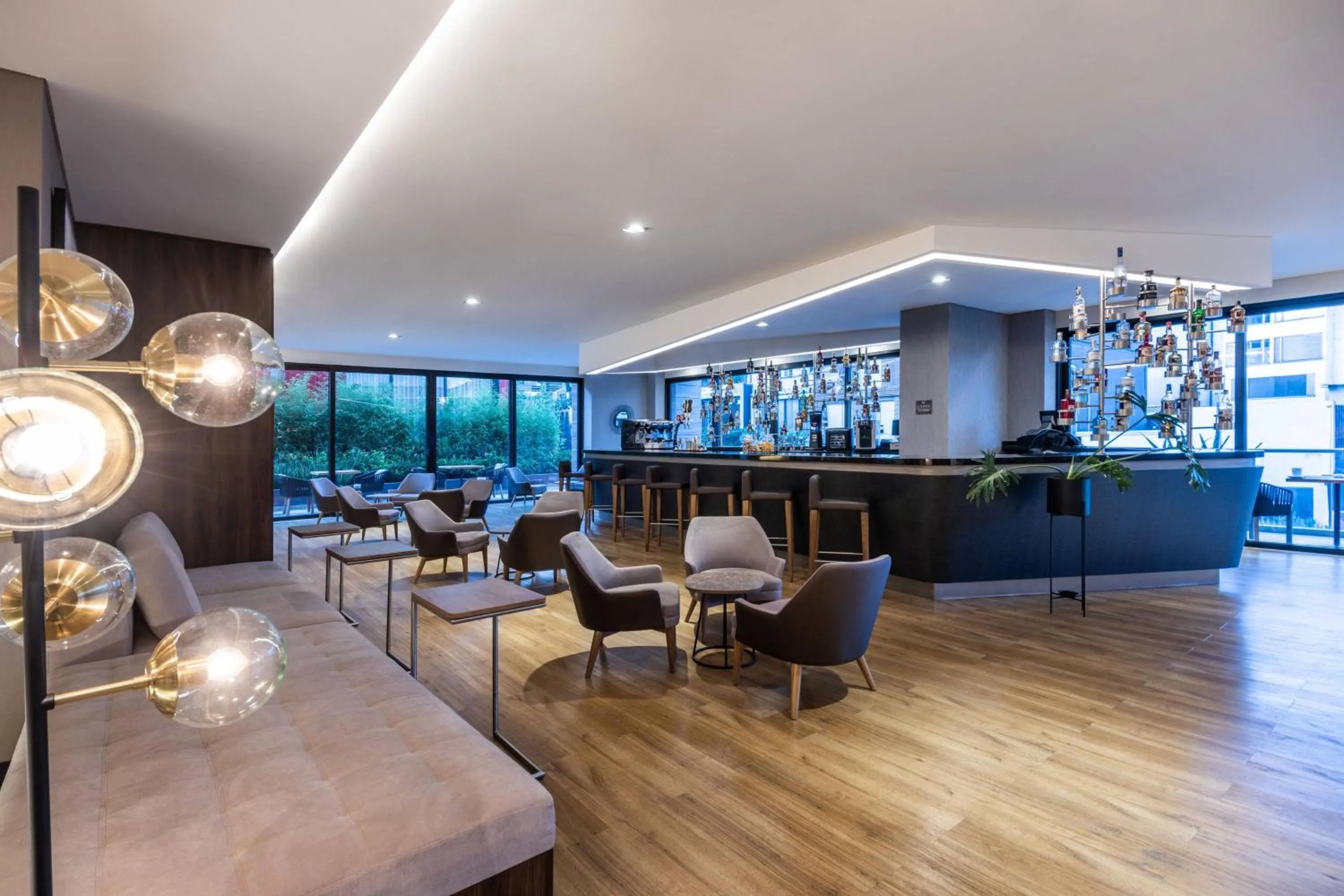Lounge or bar in AC Hotel by Marriott Bogota Zona T
