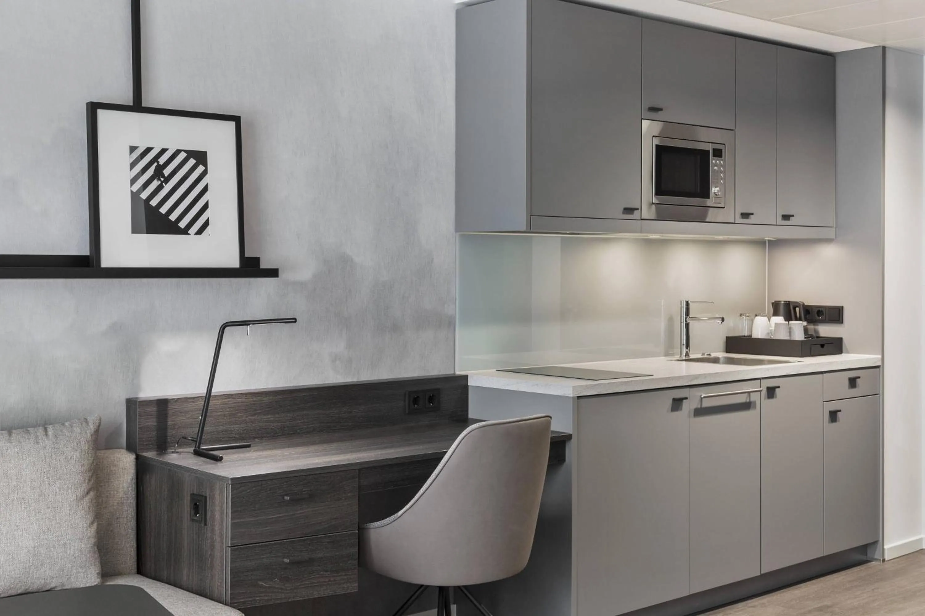 Kitchen or kitchenette in Residence Inn by Marriott Munich Ostbahnhof