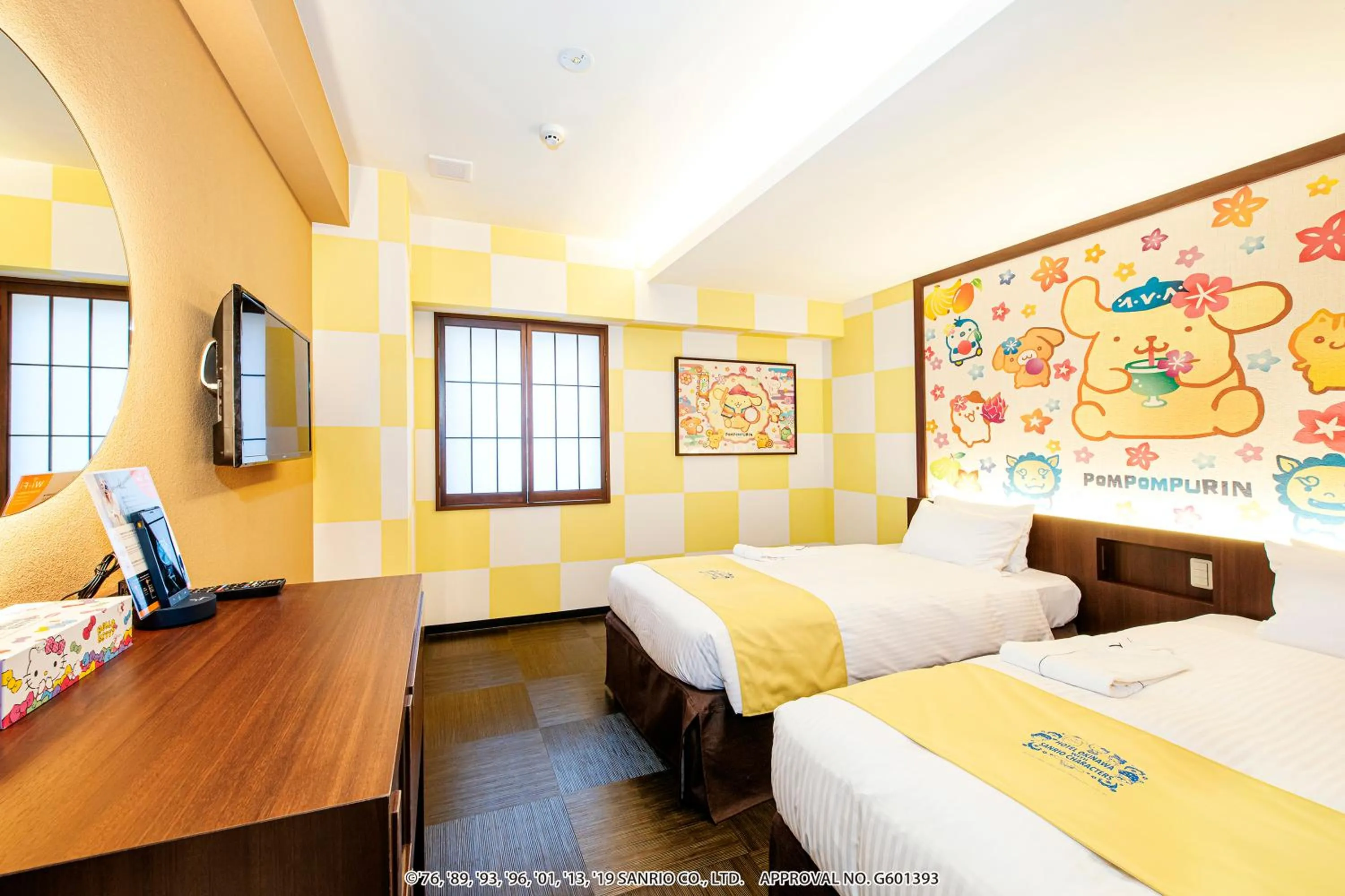 Photo of the whole room, Bed in HOTEL OKINAWA WITH SANRIO CHARACTERS