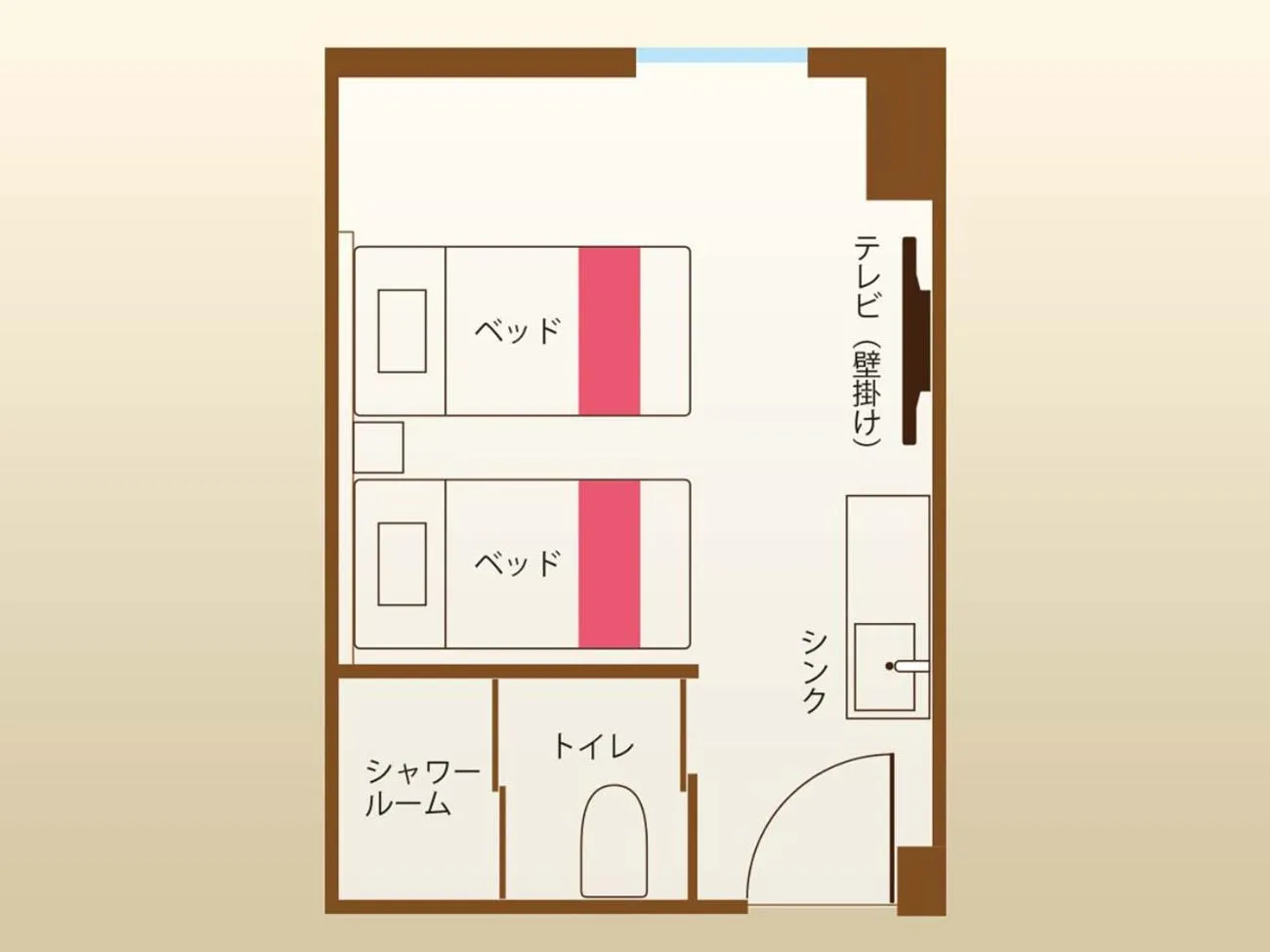 Floor plan in HOTEL OKINAWA WITH SANRIO CHARACTERS