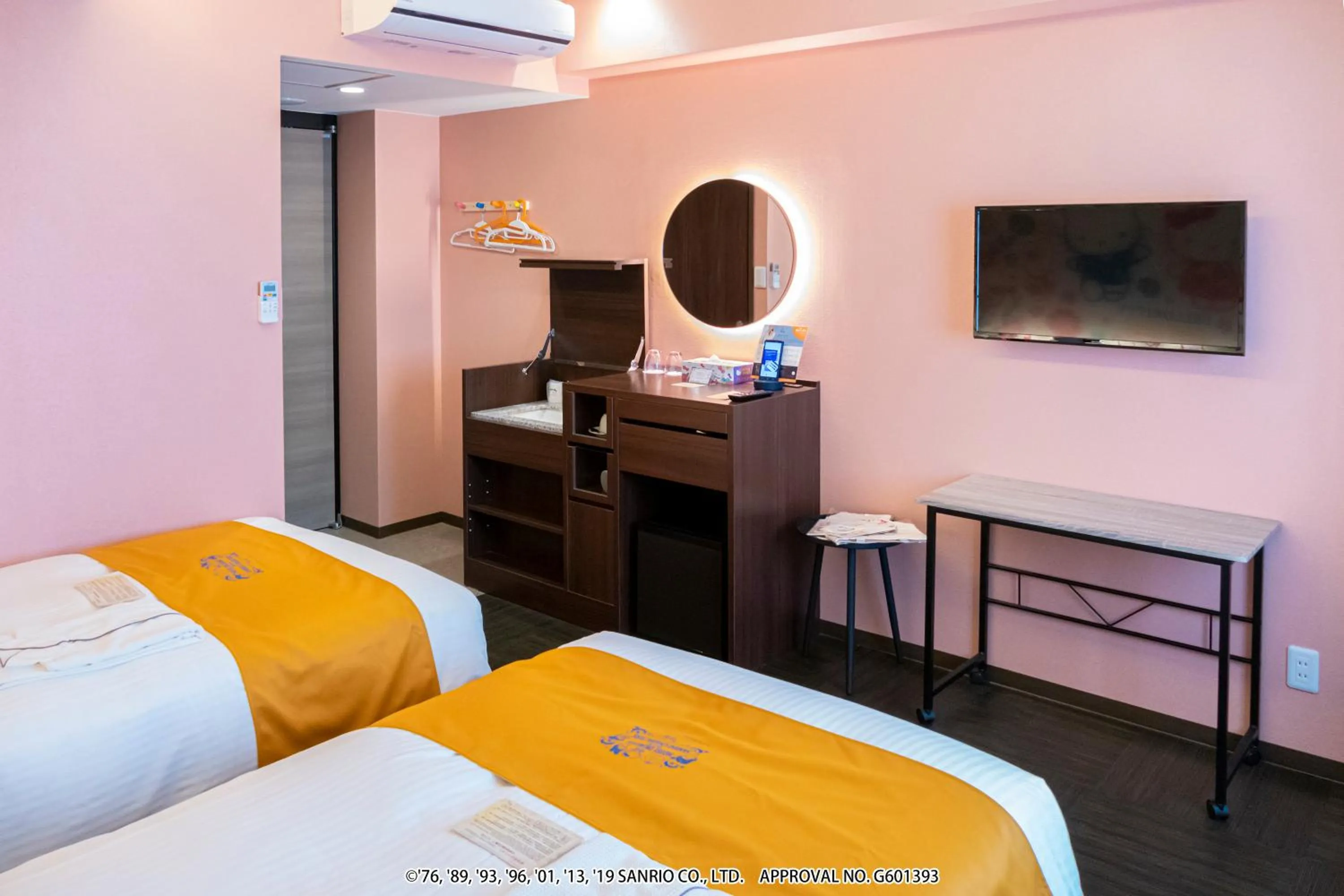 Photo of the whole room, Bed in HOTEL OKINAWA WITH SANRIO CHARACTERS