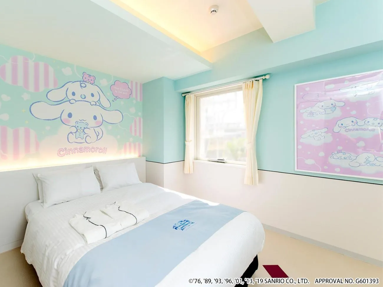 Bed in HOTEL OKINAWA WITH SANRIO CHARACTERS